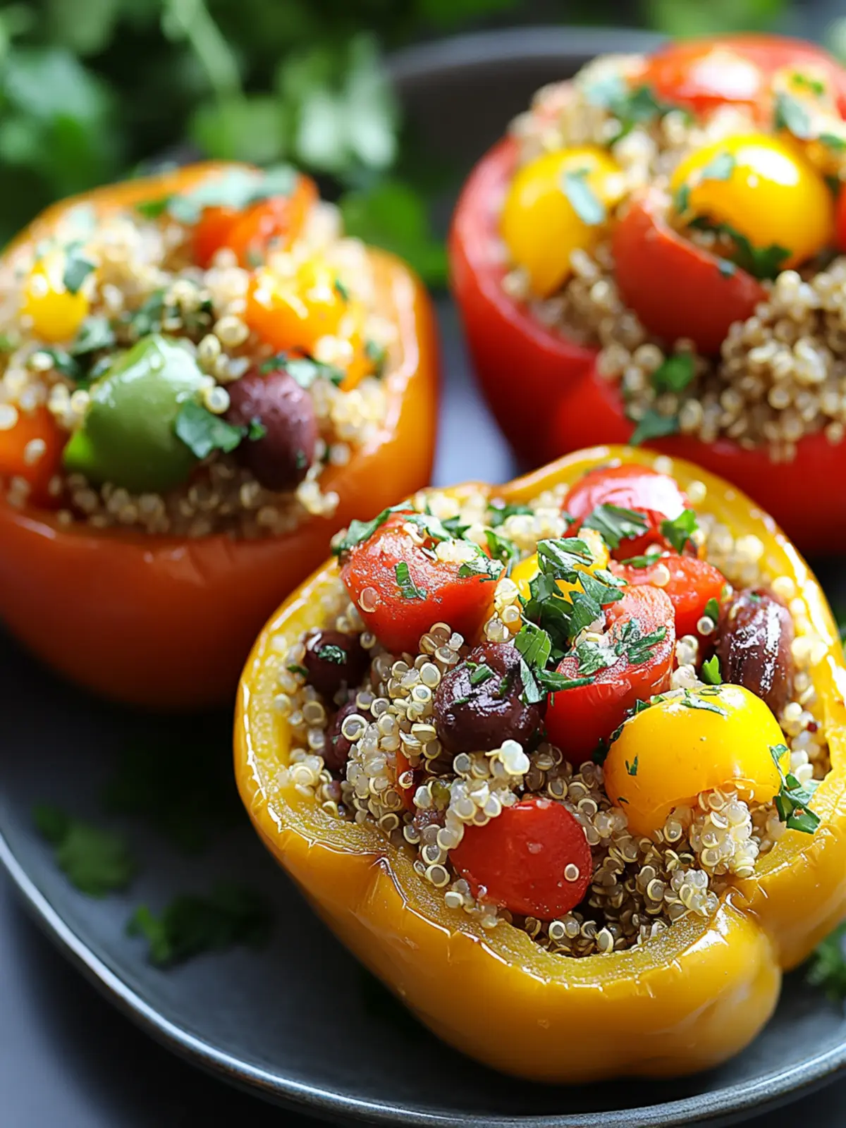 Mediterranean Quinoa Stuffed Peppers: Flavorful & Guilt-Free Delight 2 Mediterranean Quinoa Stuffed Peppers