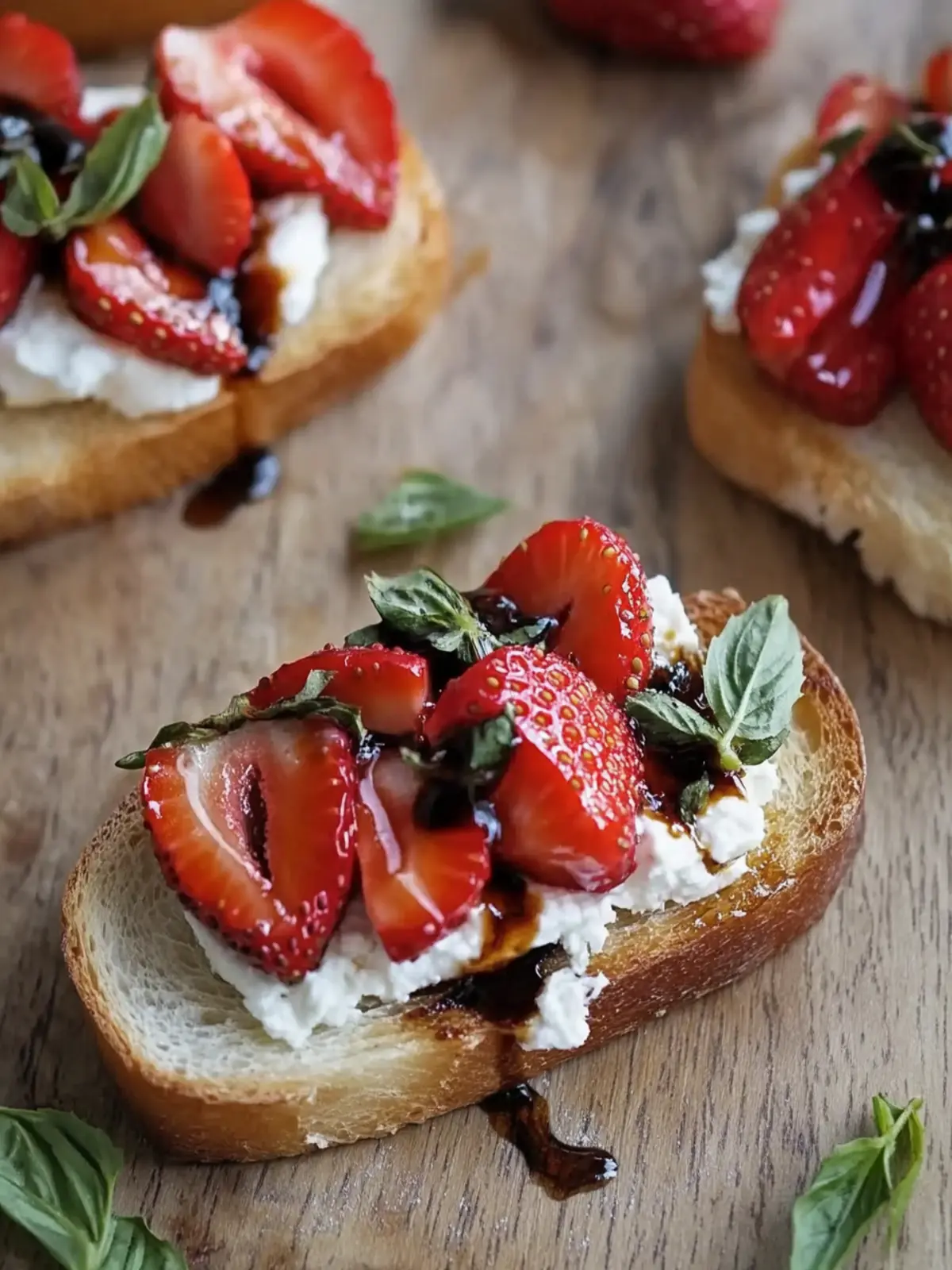 Balsamic Strawberry & Goat Cheese Crostini: A Quick Treat 2 Balsamic Strawberry & Goat Cheese Crostini