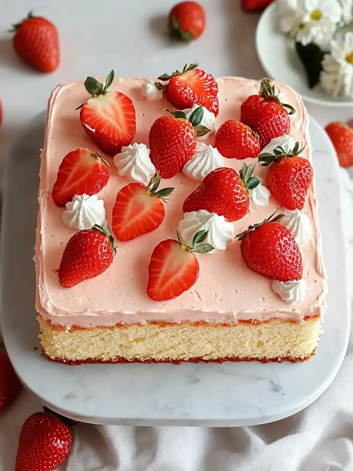 Best Strawberry Sheet Cake: Your New Family Favorite Dessert 3 Best Strawberry Sheet Cake