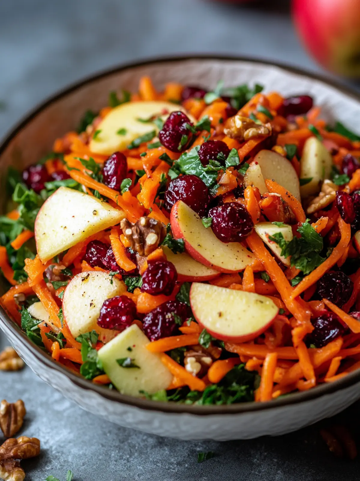 Apple Cranberry Carrot Salad: A Refreshing Homemade Delight 3 Apple Cranberry Carrot Salad
