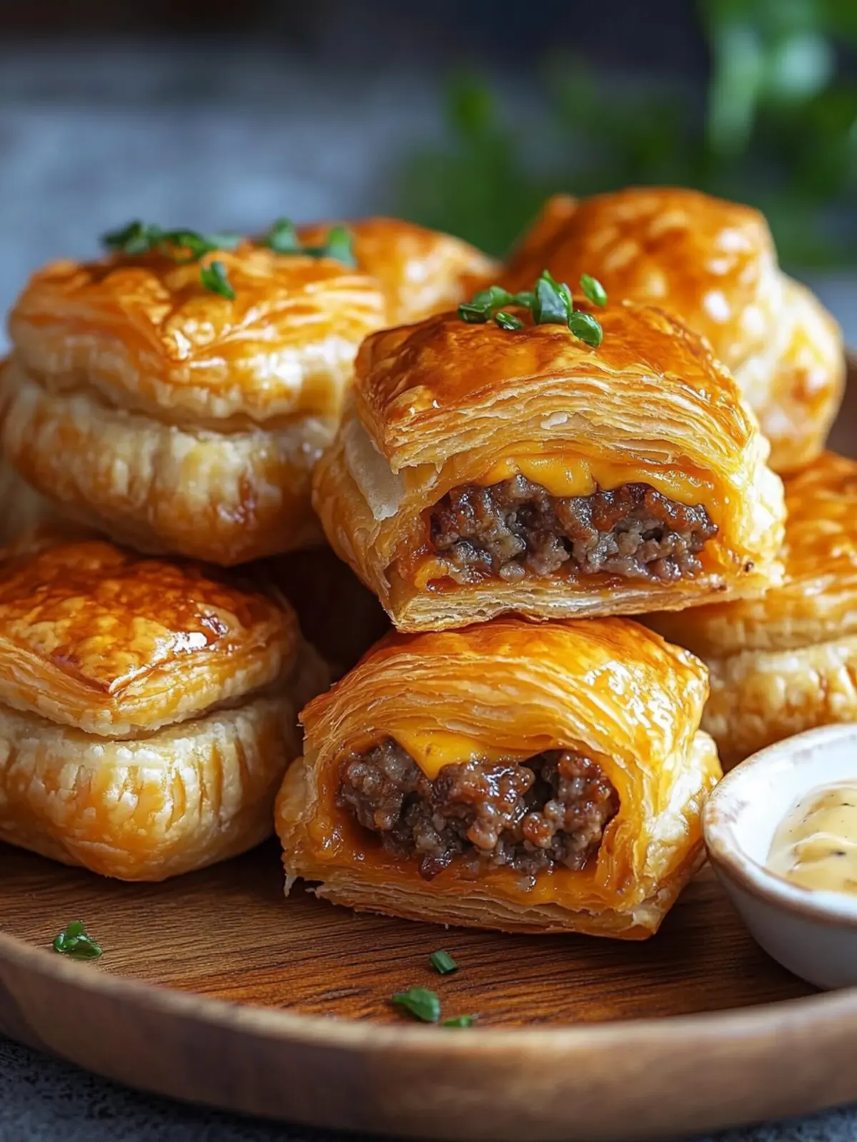 Cheeseburger Puff Pastry Bites: Perfect for Game Day Fun 4 Cheeseburger Puff Pastry Bites