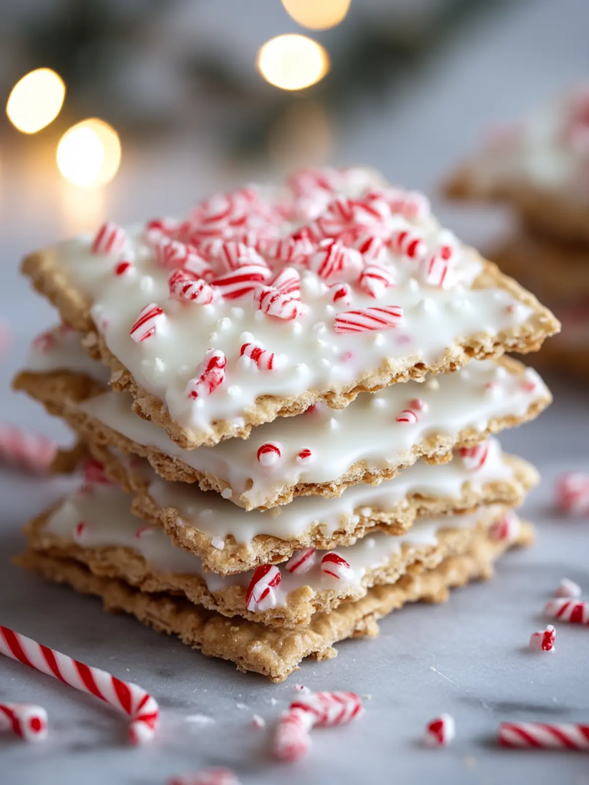 Peppermint Crunch White Chocolate Covered Graham Crackers Delight 4 Peppermint Crunch White Chocolate Covered Graham Crackers