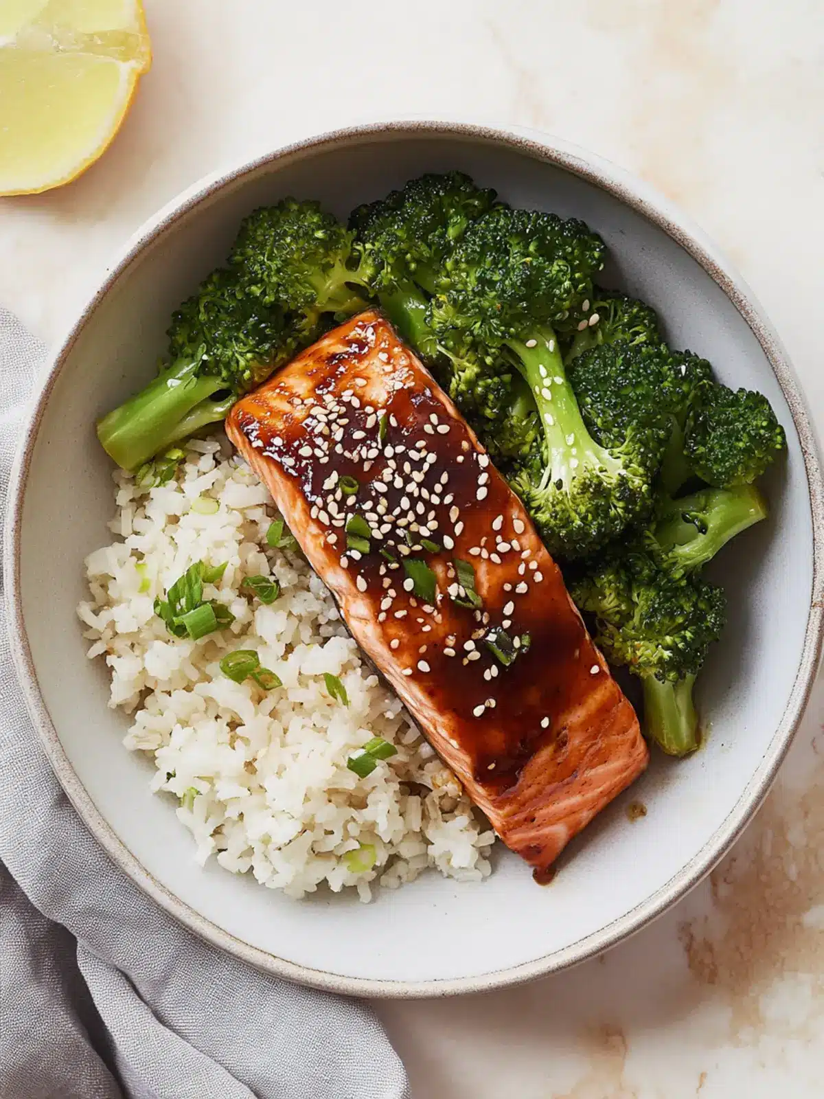 Hoisin-Glazed Salmon with Broccoli and Sesame Rice Magic 3 Hoisin-Glazed Salmon with Broccoli and Sesame Rice