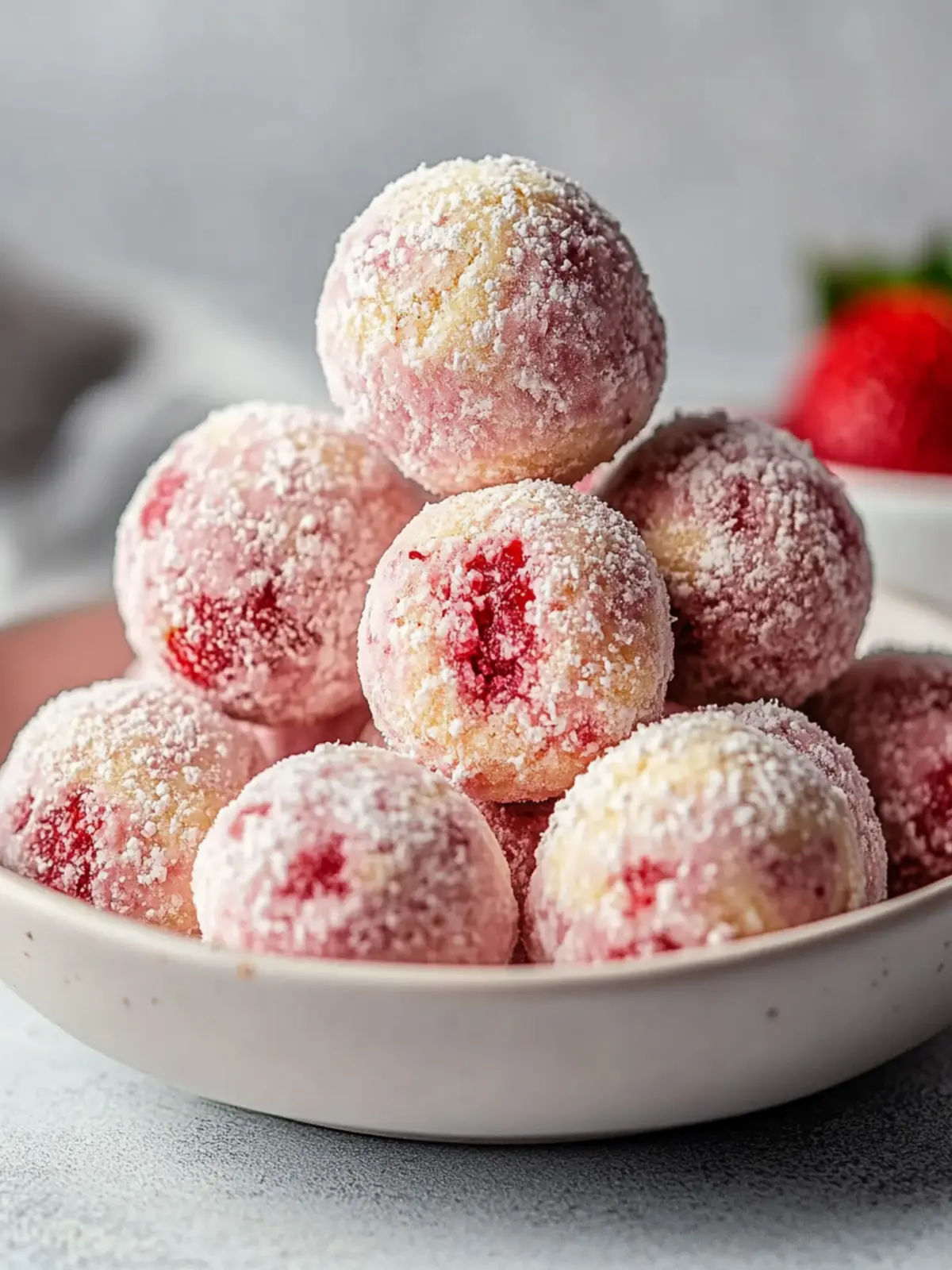 Delicious Strawberry Cheesecake Protein Balls Ready in 15 Minutes 3 Strawberry Cheesecake Protein Balls