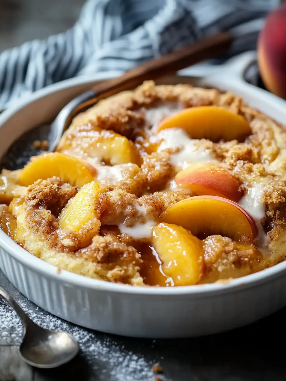 Ultimate Peach Cobbler Cinnamon Rolls You Can't Resist 2 Peach Cobbler Cinnamon Rolls