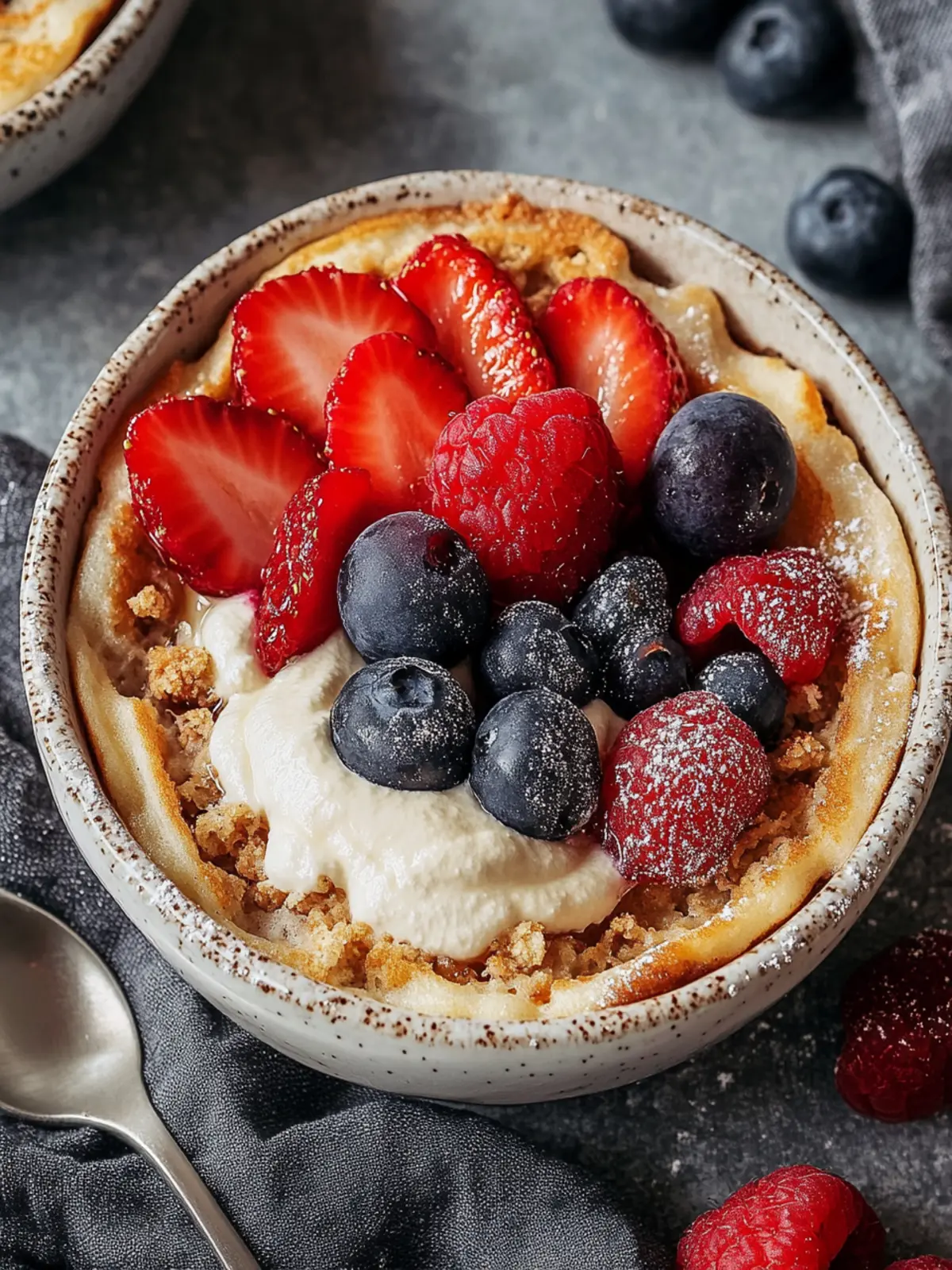 Delicious Baked Protein Pancake Bowl for a Healthy Start! 3 Baked Protein Pancake Bowl