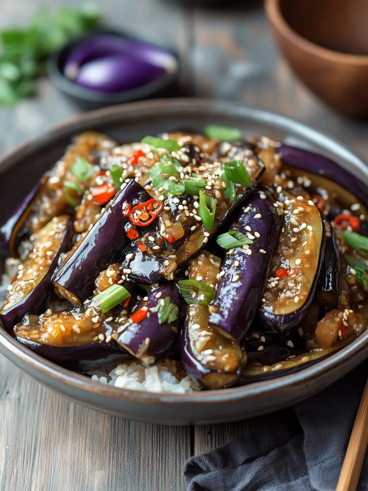 Savory Chinese Eggplant with Garlic Sauce in Just 25 Minutes 3 Chinese Eggplant with Garlic Sauce