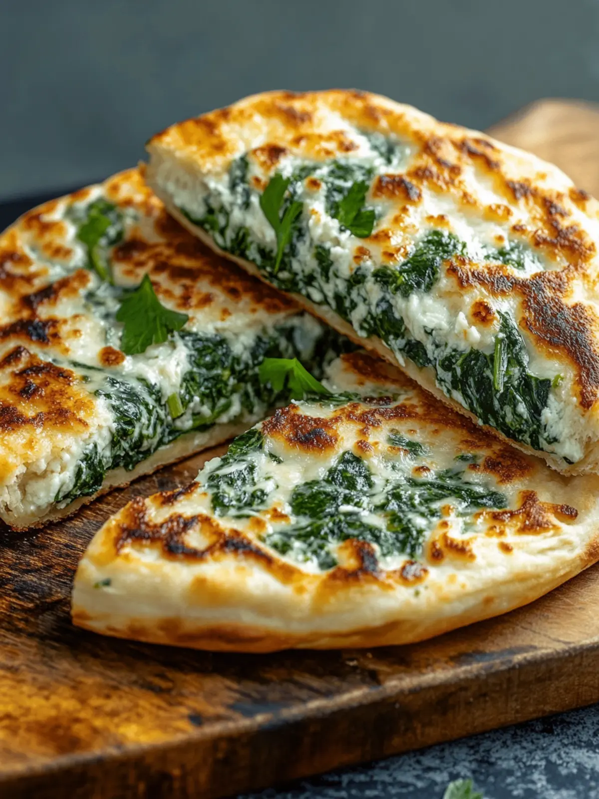 Cheesy Spinach Stuffed Flatbreads You Can't Resist Trying 4 Cheesy Spinach Stuffed Flatbreads