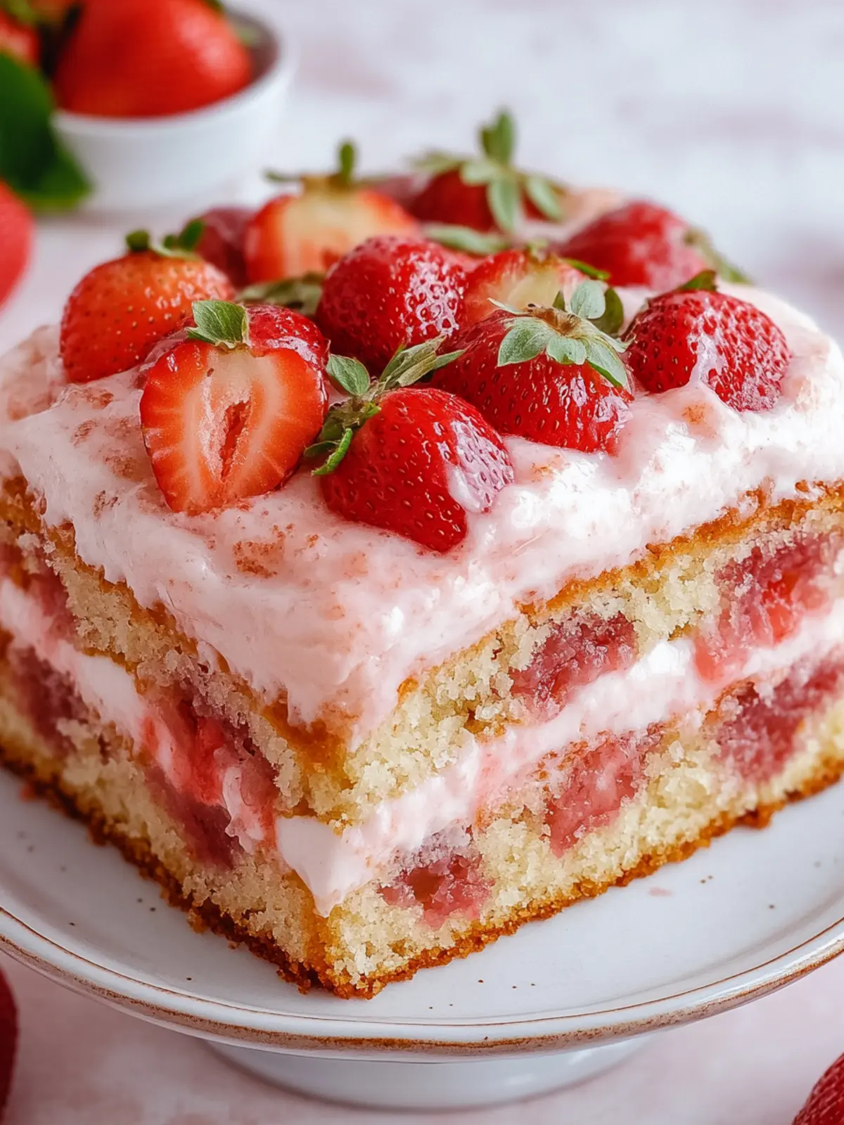 Irresistible Strawberry Honeybun Cake That Everyone Will Love 3 Strawberry Honeybun Cake