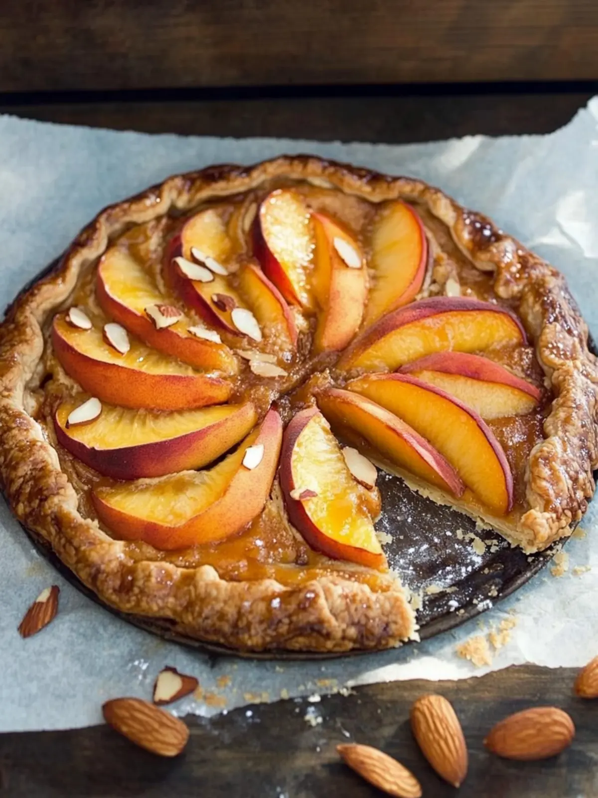 Deliciously Easy Vegan Peach and Almond Galette Recipe 3 Vegan Peach and Almond Galette