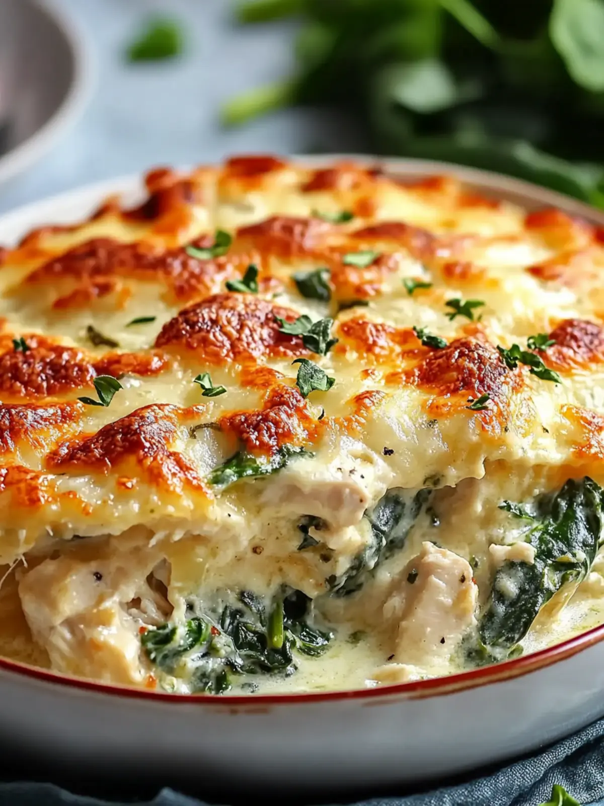 Creamy Chicken and Spinach Casserole for Busy Weeknights 4 Creamy Chicken and Spinach Casserole