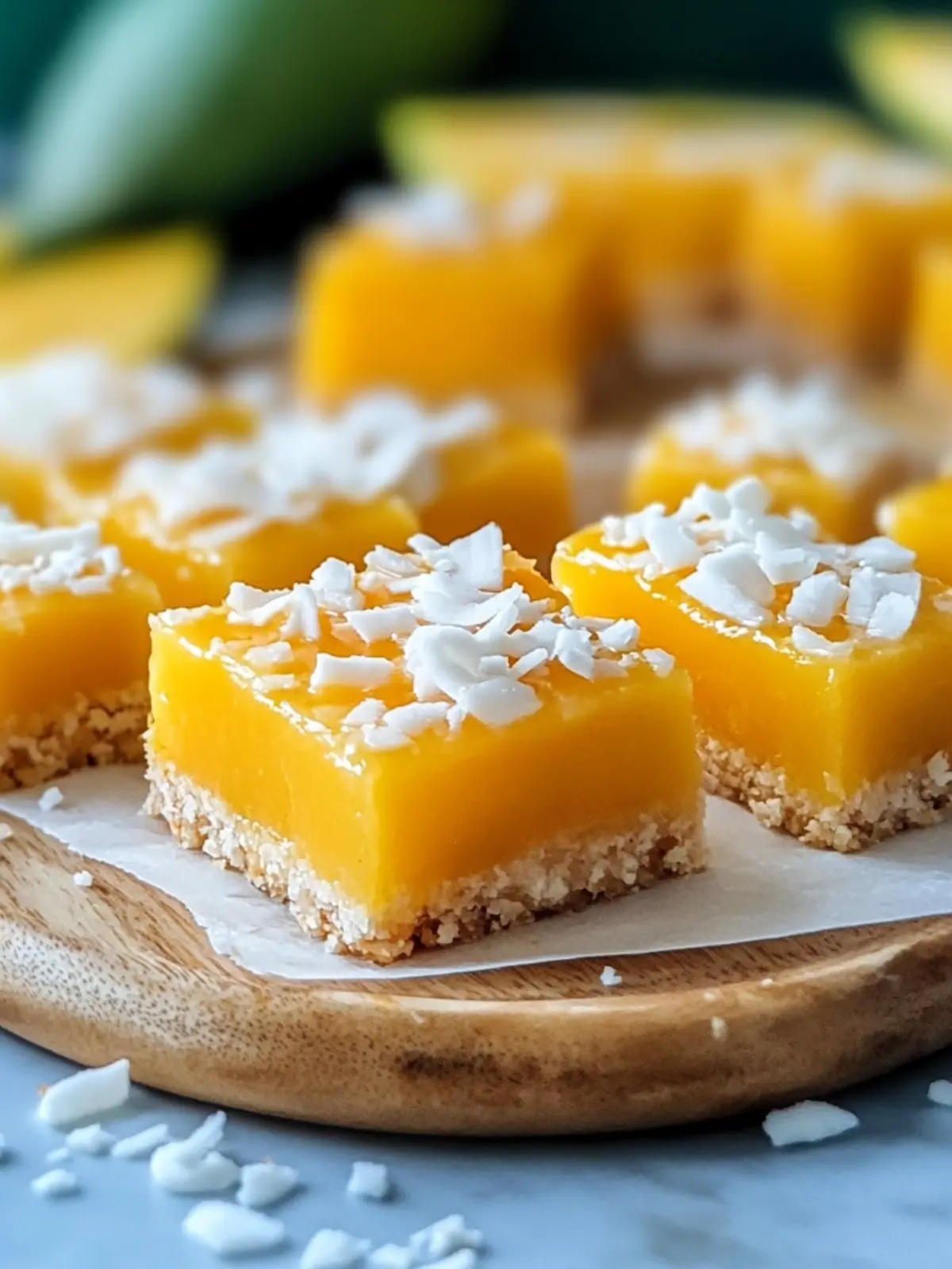 Delicious Tropical Mango Coconut Bars for a Summer Escape 3 Tropical Mango Coconut Bars
