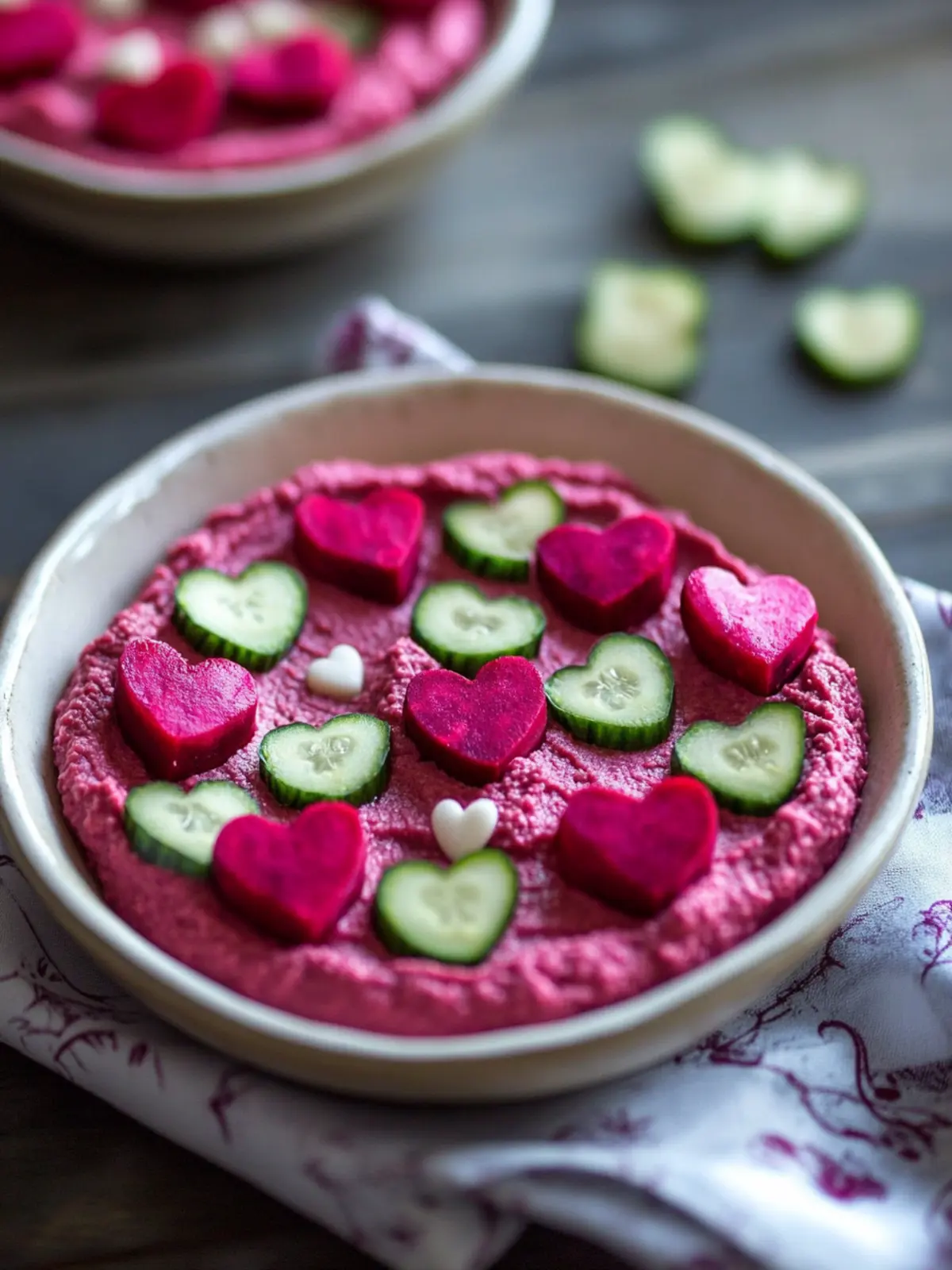 Valentine s Day Beet Hummus for a Colorful and Healthy Dip 3 Valentine s Day Beet Hummus