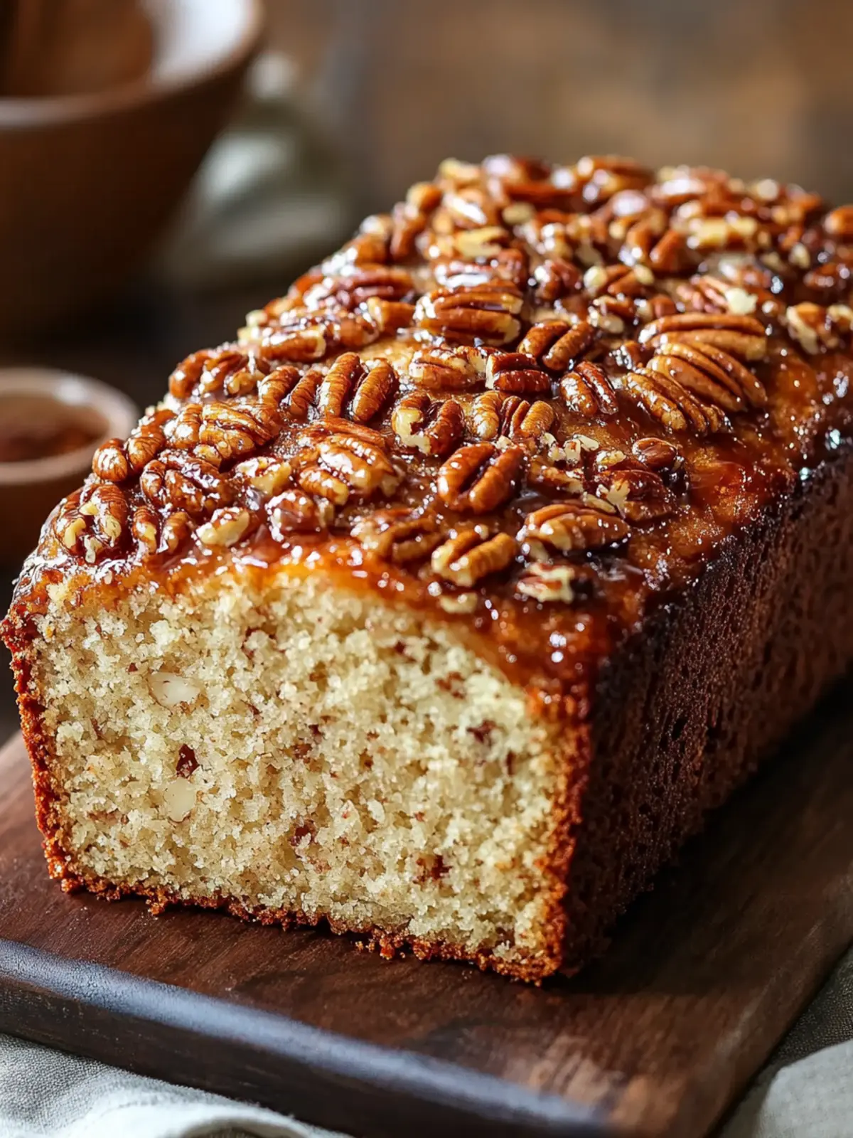 Pecan Praline Buttermilk Loaf Cake That Melts in Your Mouth 4 Pecan Praline Buttermilk Loaf Cake