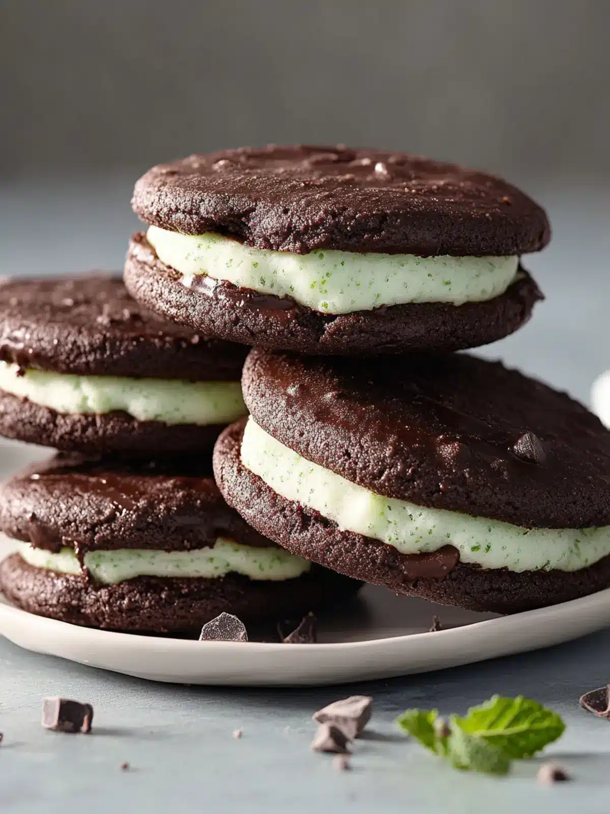Minty Chocolate Sandwich Cookies for a Fresh Homemade Treat 4 Minty Chocolate Sandwich Cookie