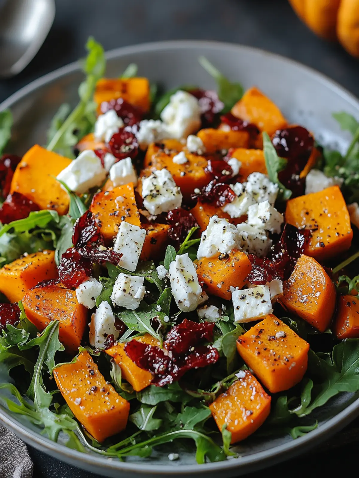 Roasted Pumpkin & Feta Salad for a Cozy Autumn Vibe 4 Roasted Pumpkin & Feta Salad