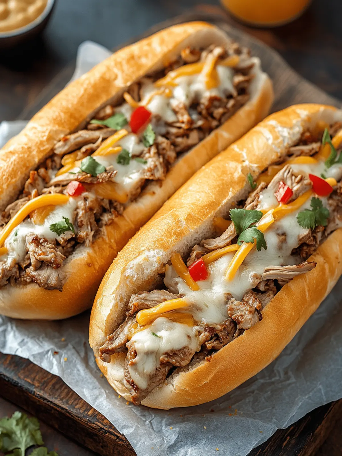 Mouthwatering Chicken Cheese Steak Sandwiches in Minutes 2 Chicken Cheese Steak Sandwiches