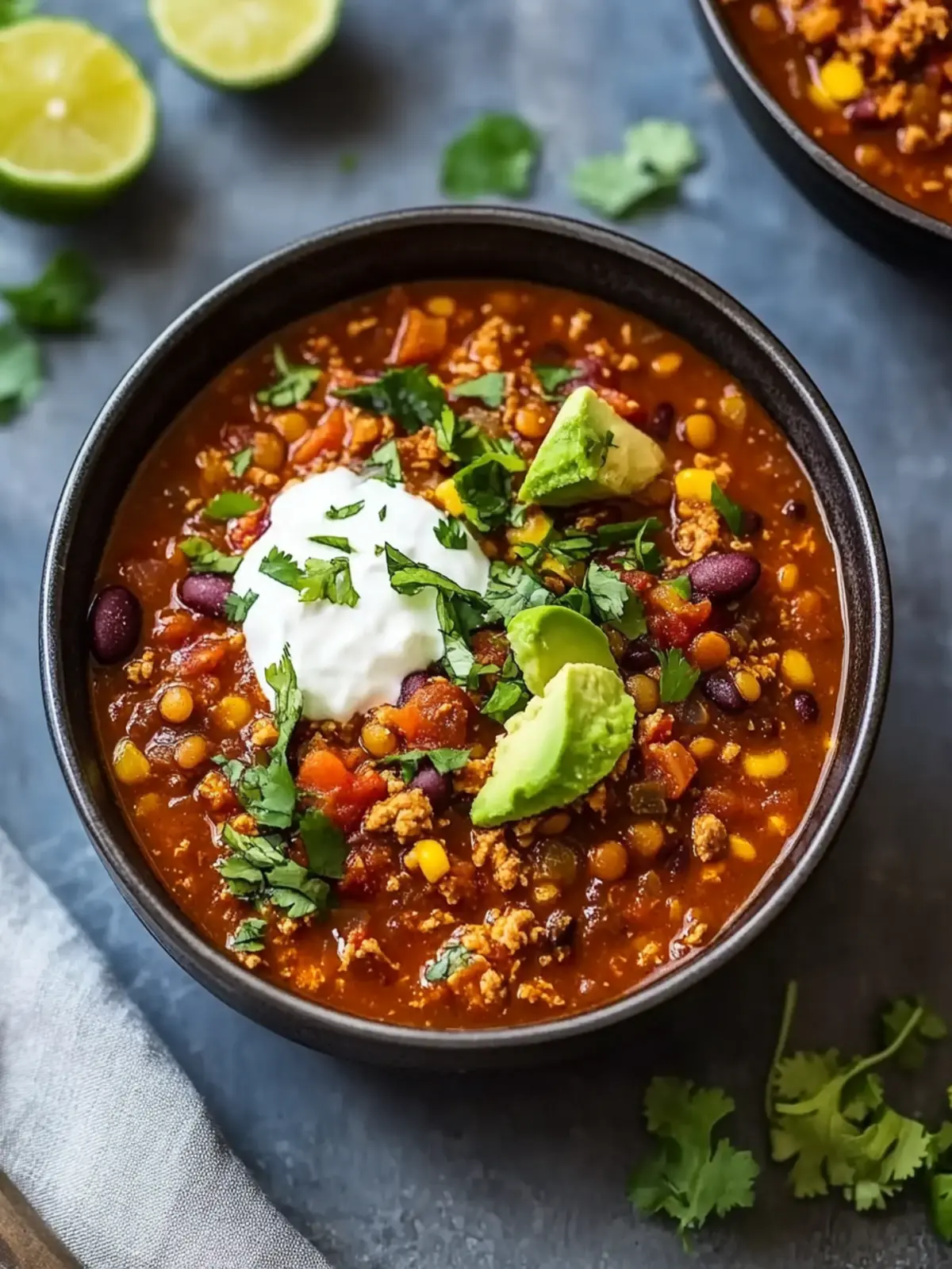 Turkey and Lentil Chili - Your Healthy Comfort Food Favorite 3 Turkey and Lentil Chili