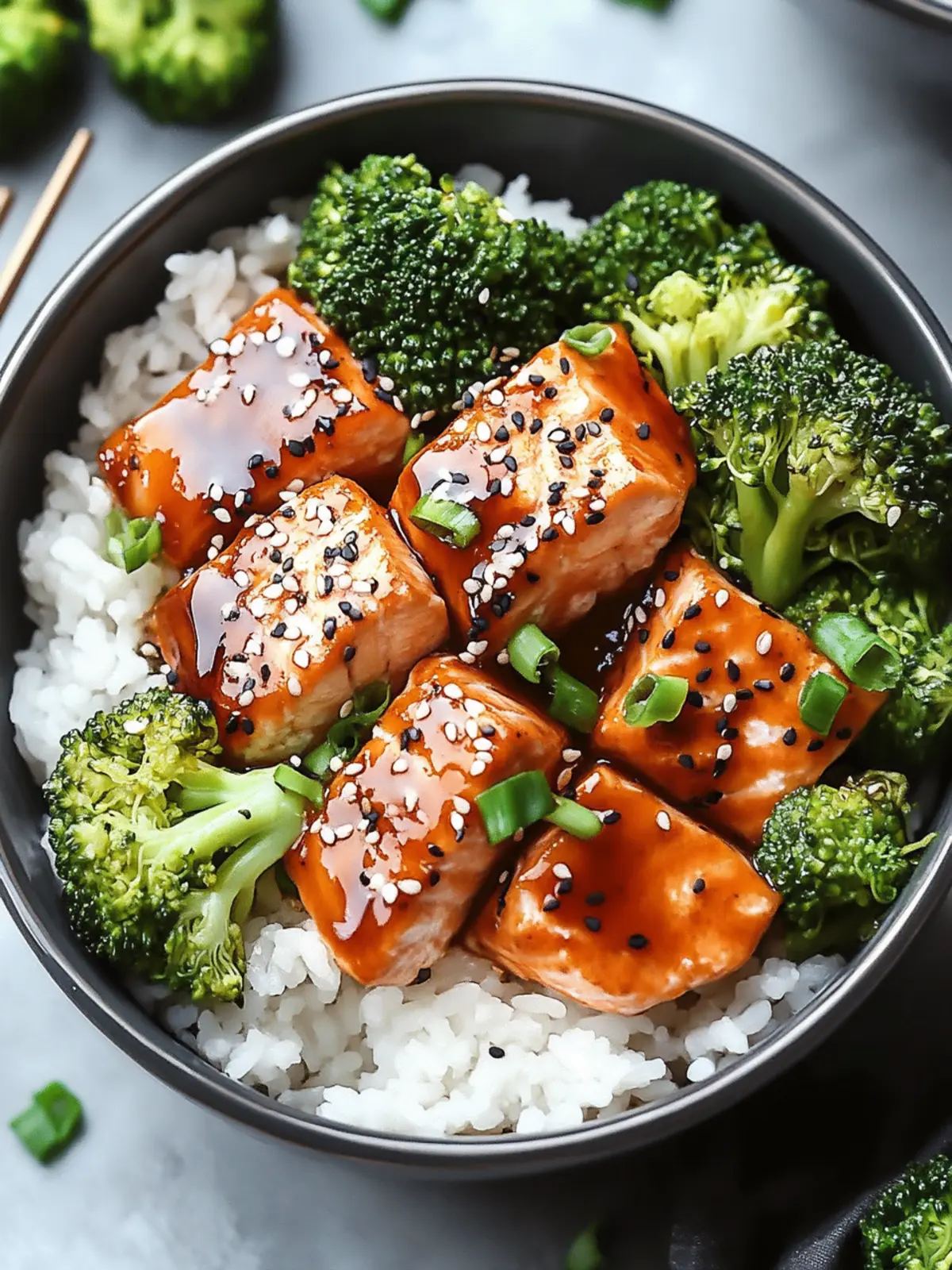 Savory Teriyaki Salmon Bowls with Broccoli in 30 Minutes 4 Teriyaki Salmon Bowls with Broccoli