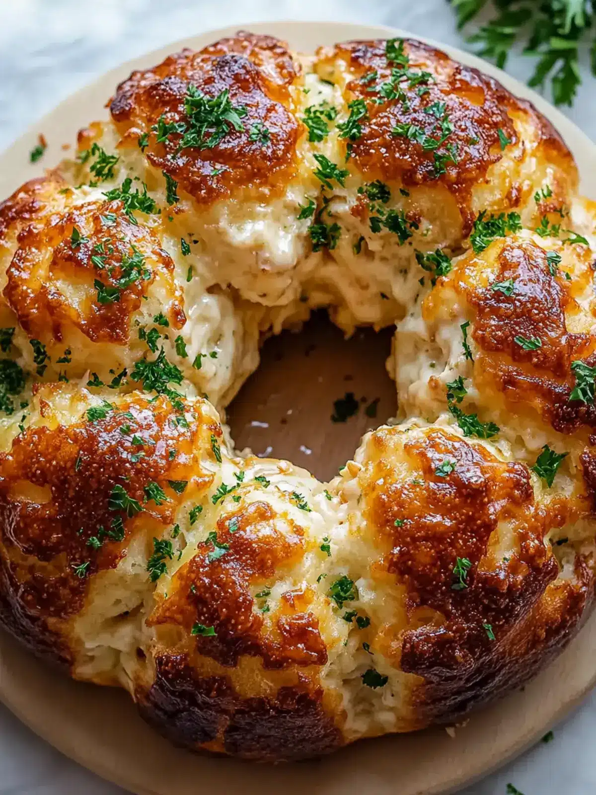 Savory Chicken Alfredo Monkey Bread You ll Crave Again! 3 Chicken Alfredo Monkey Bread