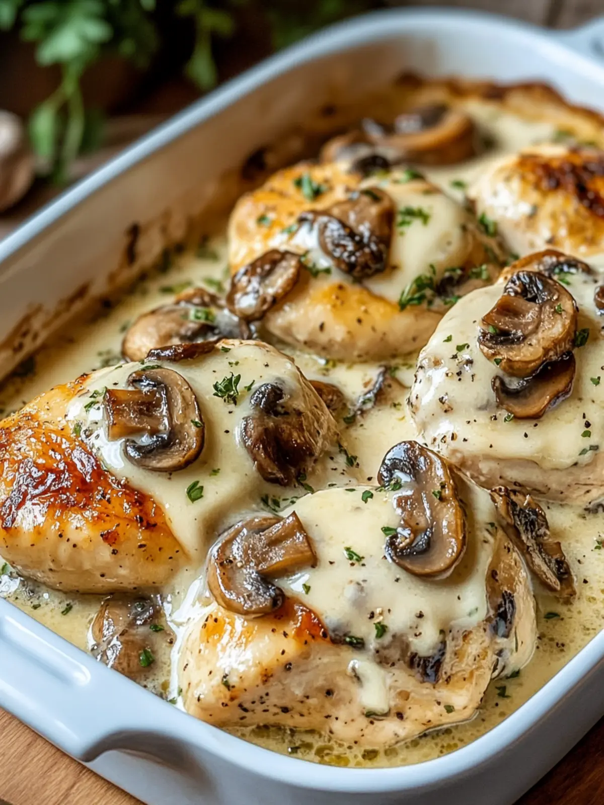 Baked Mushroom Swiss Chicken: Your New Family Favorite Recipe 3 Baked Mushroom Swiss Chicken