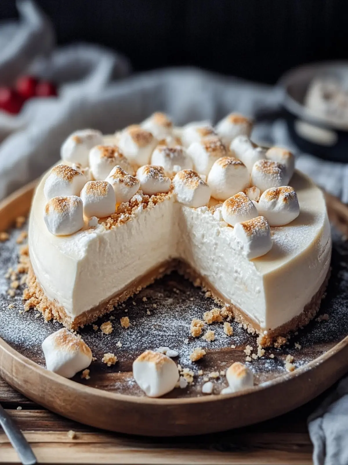 No-Bake Marshmallow Cheesecake That's Silky Smooth and Fun 4 Marshmallow Cheesecake