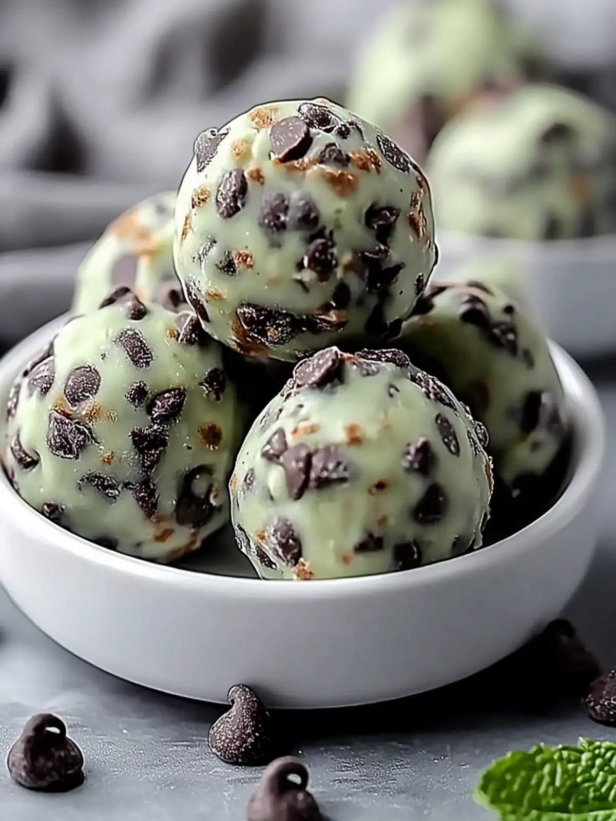 Mint Chocolate Chip Protein Balls for Energetic Snacking Love 3 Mint Chocolate Chip Protein Balls