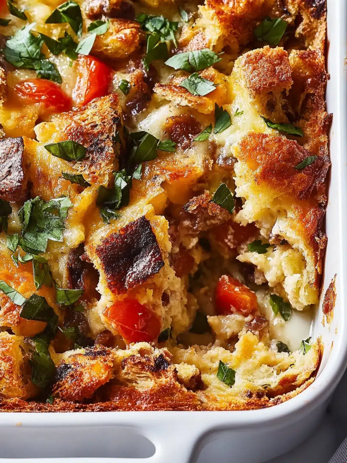 Savory Breakfast Strata: Easy Casserole Everyone Will Love 3 Breakfast Strata