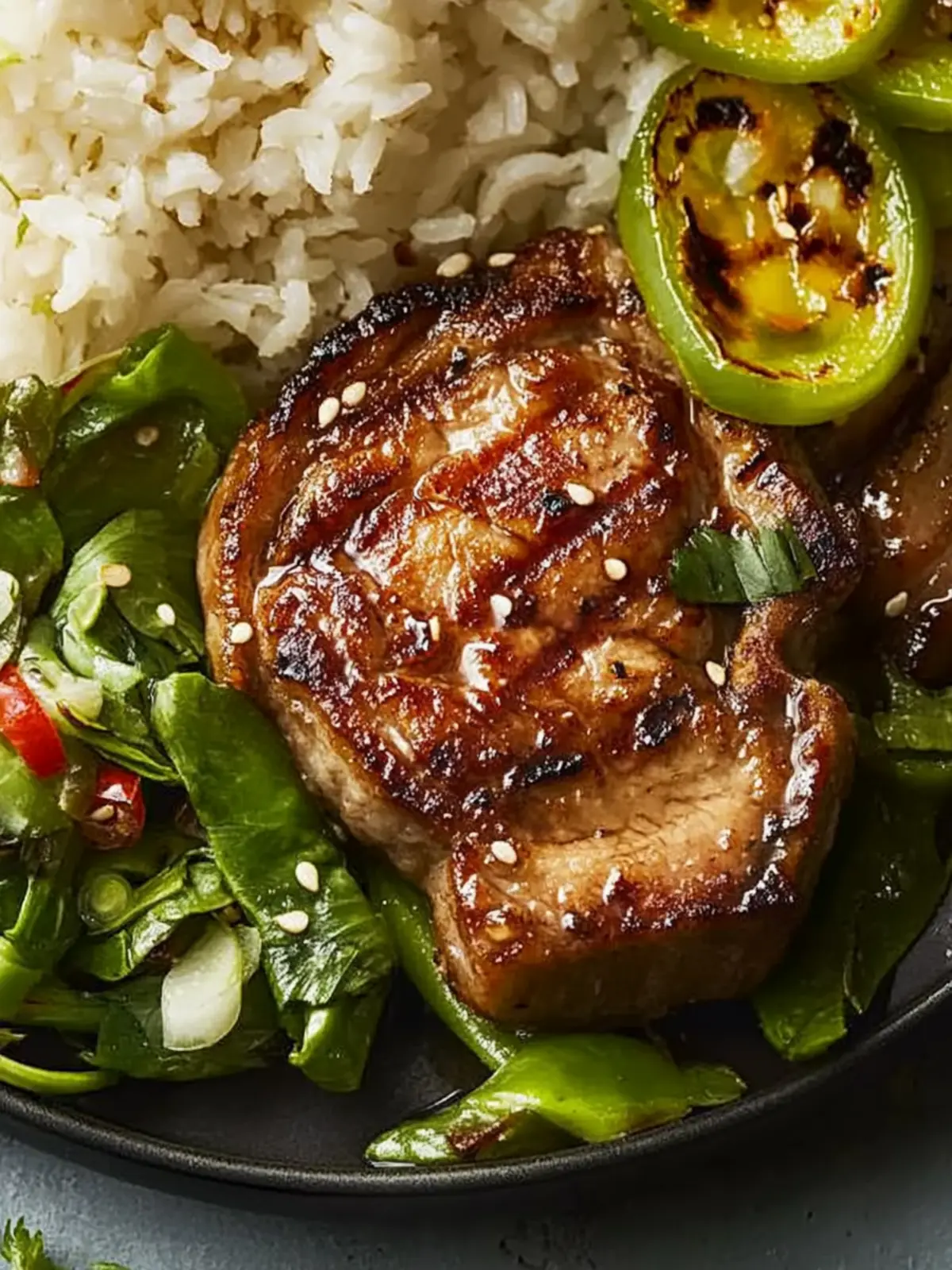 Savory Asian Pork Chops with Coconut Rice to Wow Your Tastebuds 4 Asian Pork Chops with Coconut Rice