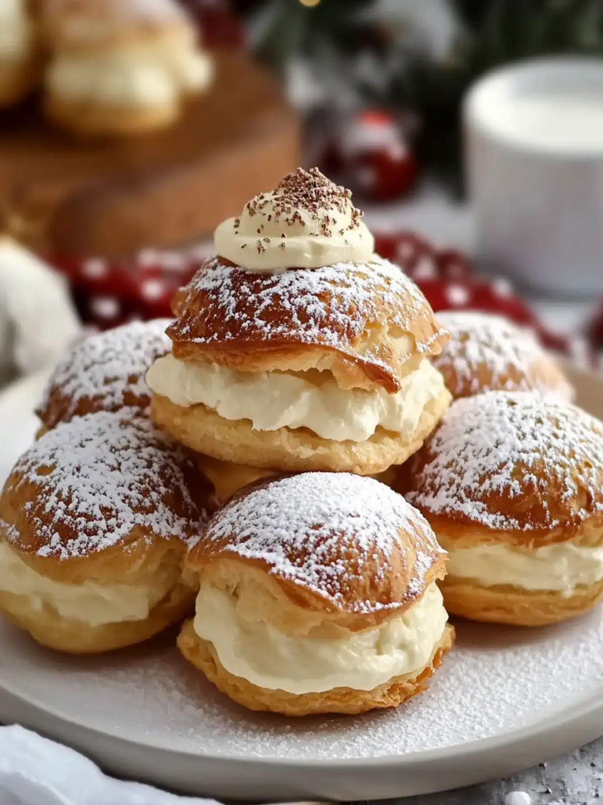 Eggnog Cream Puff Delight: Your Festive Holiday Treat 3 Eggnog Cream Puff Delight