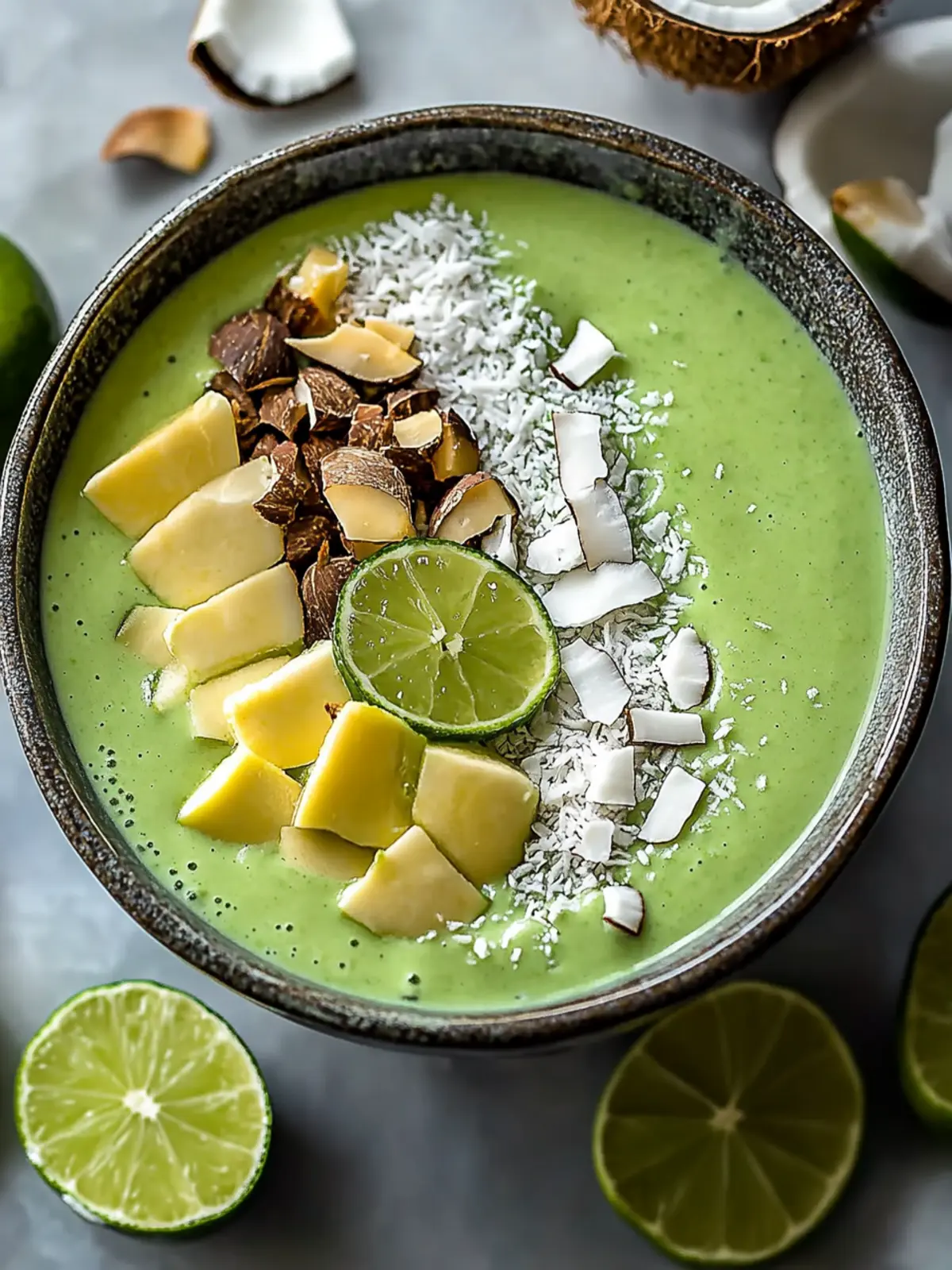 Energize Your Day with a Lime Coconut Smoothie Bowl Delight 4 Lime Coconut Smoothie Bowl