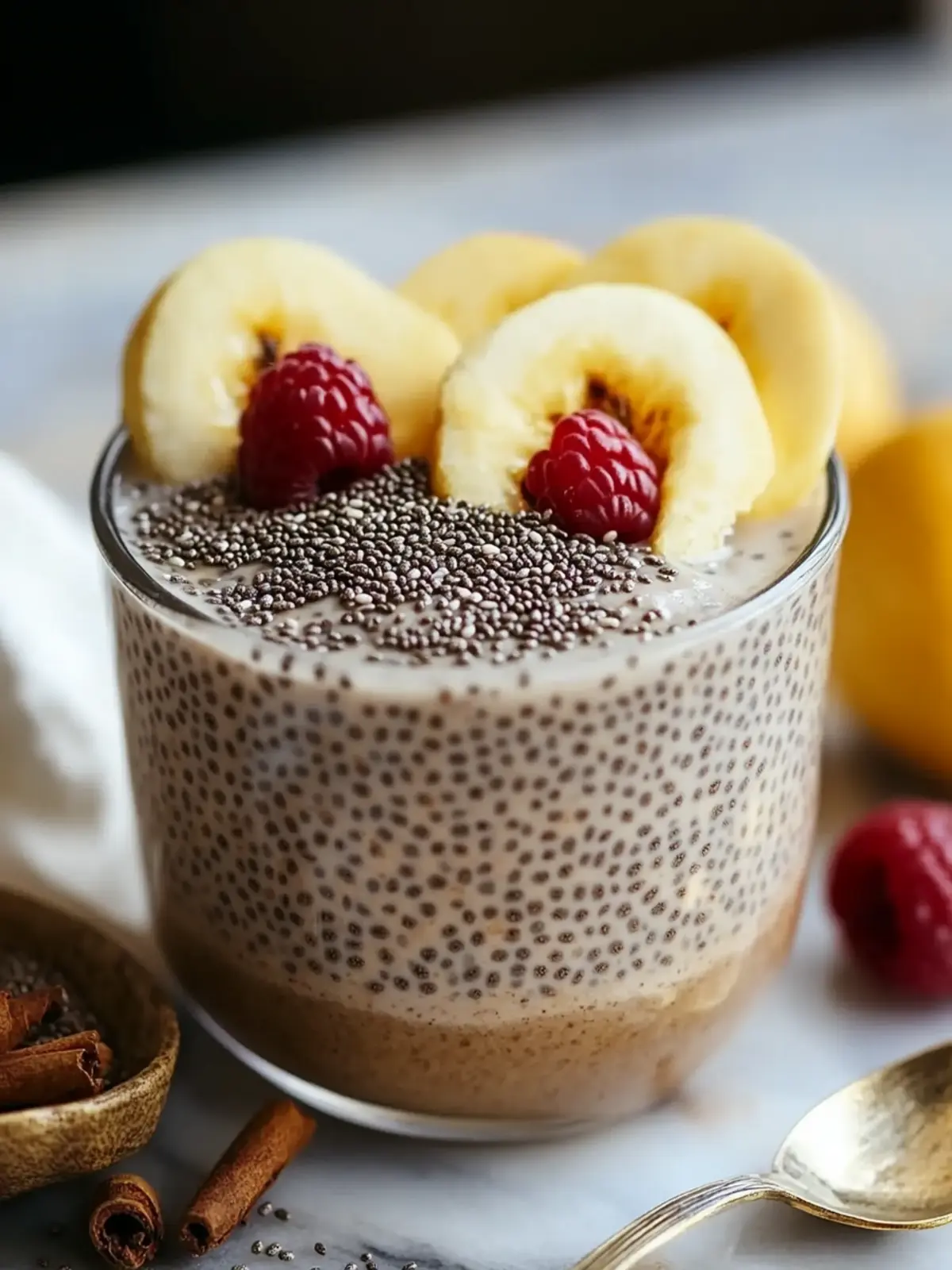 Decadent Vanilla Chia Pudding with Cinnamon Bliss 2 Vanilla Chia Pudding with Cinnamon