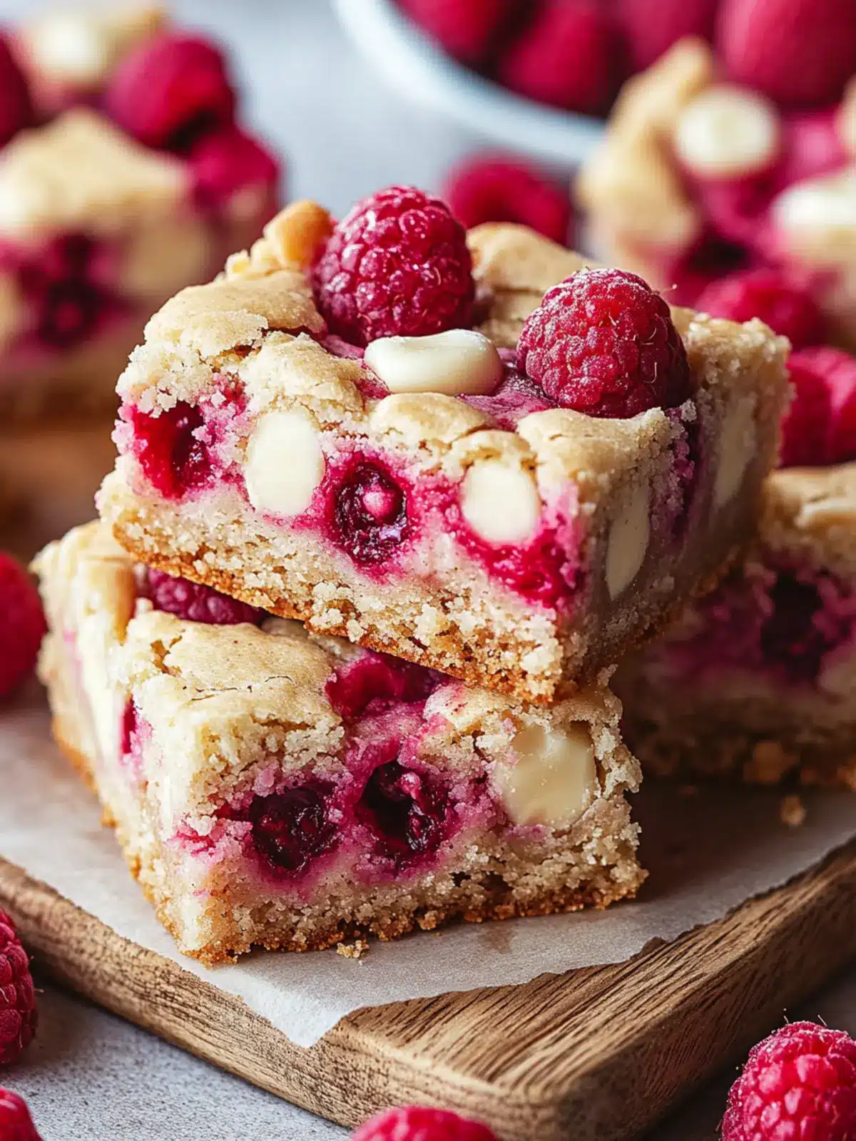 Delicious Raspberry White Chocolate Blondies for Sweet Cravings 2 Raspberry White Chocolate Blondies
