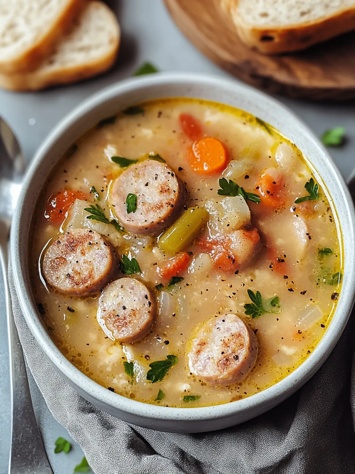Easy Bratwurst Soup: Comfort in Every Hearty Spoonful 3 Easy Bratwurst Soup