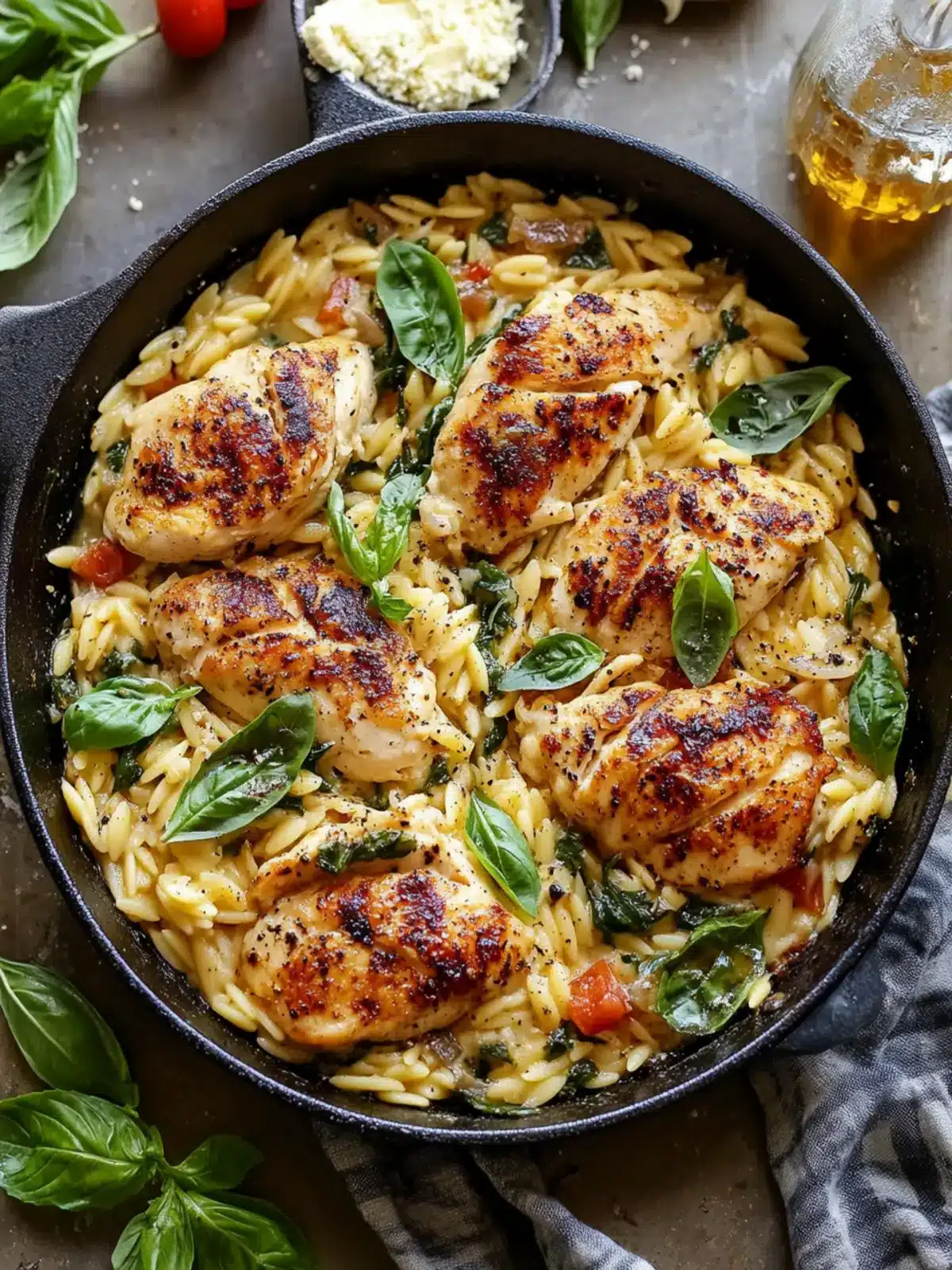 Creamy Ricotta Chicken and Orzo Skillet for Busy Nights 2 Ricotta Chicken and Orzo Skillet