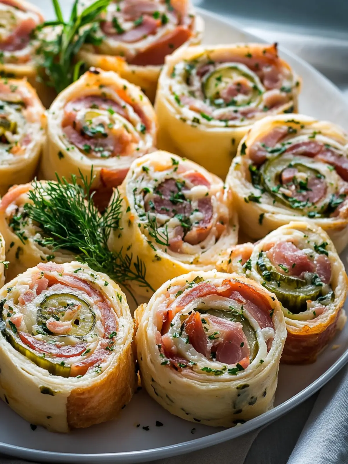 Beef Ham Pickle Dip Pinwheels: Easy, No-Cook Appetizer Magic 2 Beef Ham Pickle Dip Pinwheels