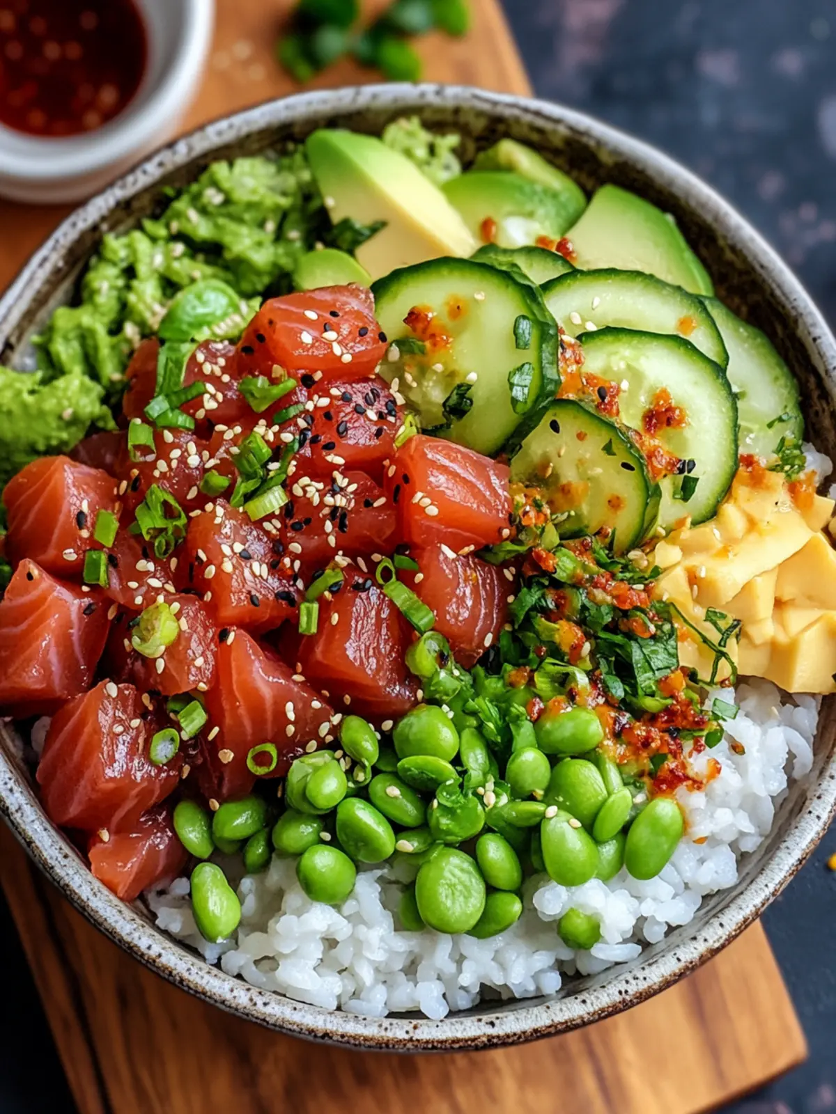 Delicious Tuna Spicy Poke Bowl: Your Quick Healthy Fix 4 Tuna Spicy Poke Bowl