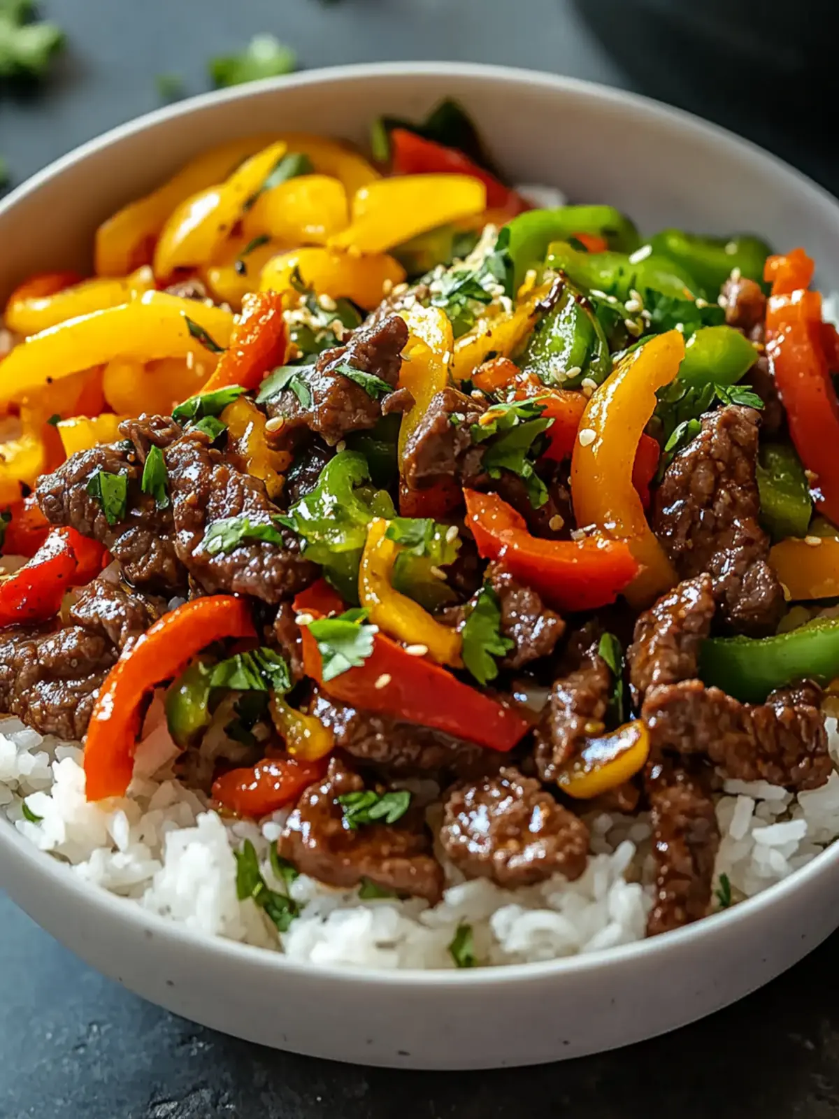 Beef and Pepper Rice Bowl: Quick, Flavor-Packed Delight 2 Beef and Pepper Rice Bowl