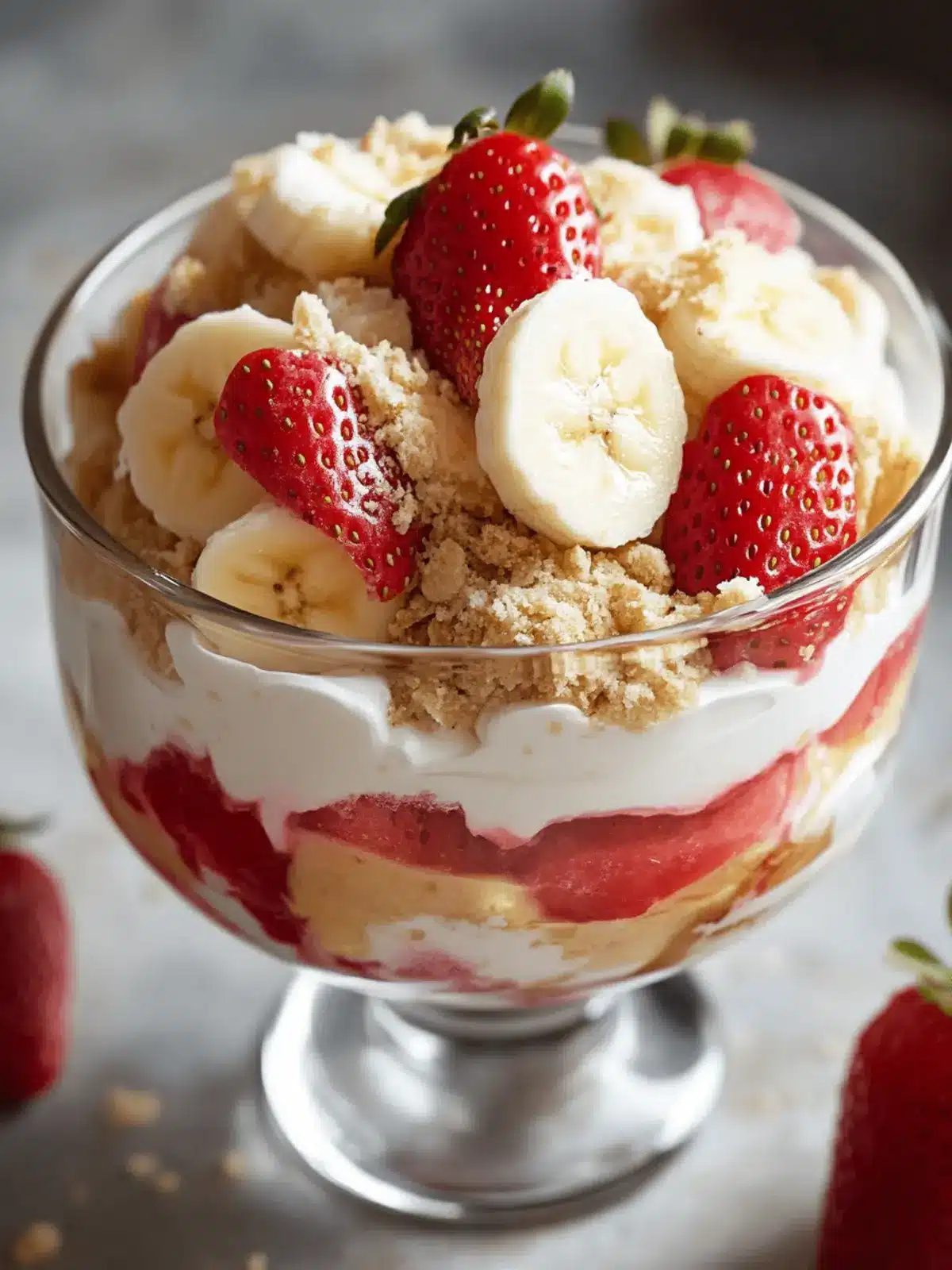 Strawberry Banana Pudding Dream: Your No-Bake Summer Bliss 2 Strawberry Banana Pudding Dream