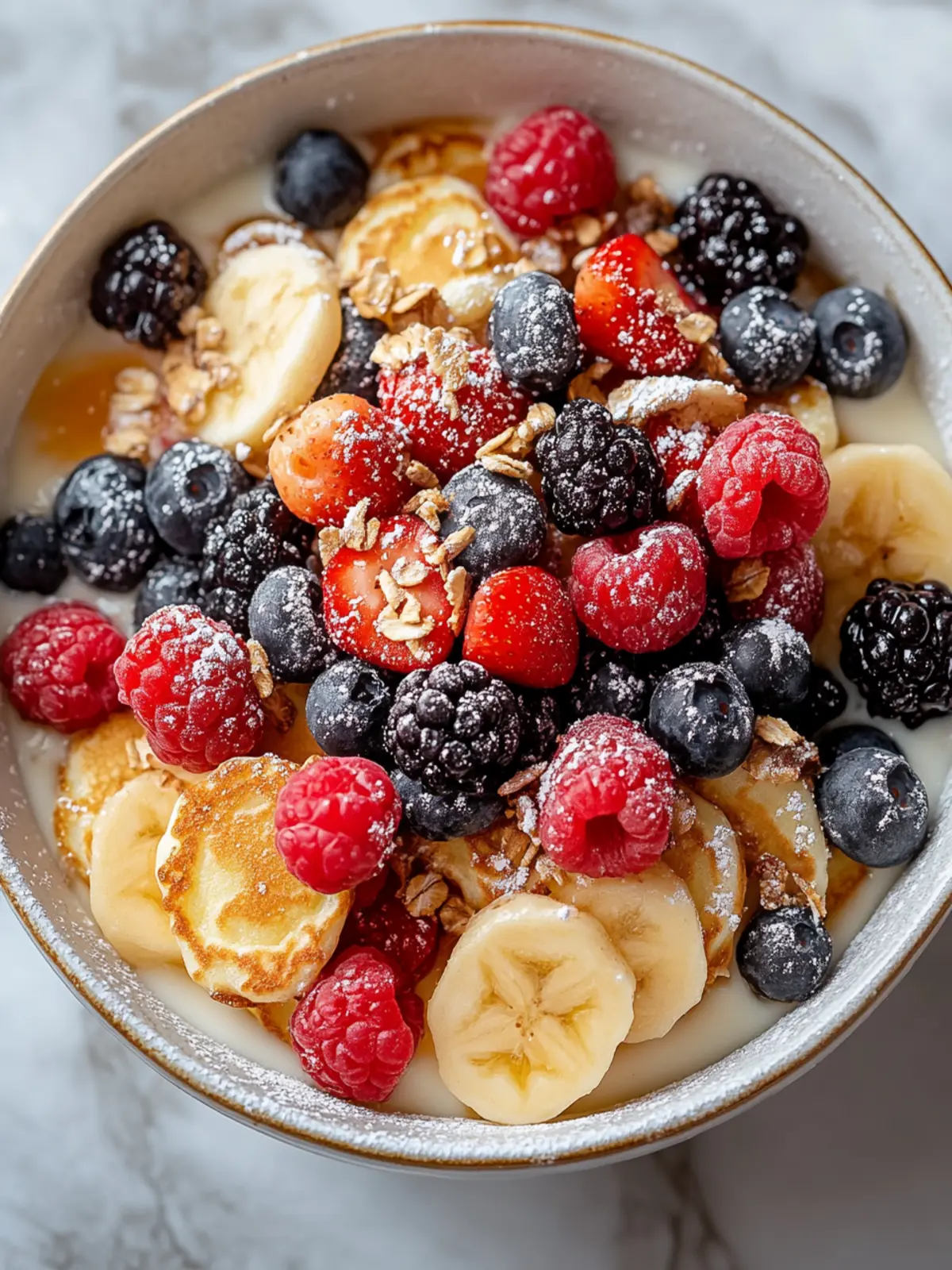 Delicious Mini Pancake Cereal Bowl for a Fun Breakfast Twist 4 Mini Pancake Cereal Bowl