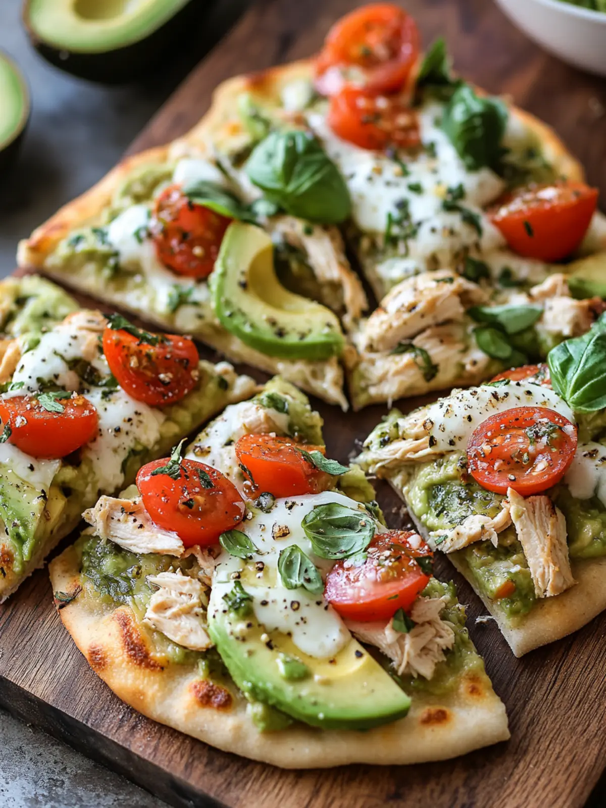 Delicious Avocado Chicken Flatbread Pizza in Just 20 Minutes 3 Avocado Chicken Flatbread Pizza