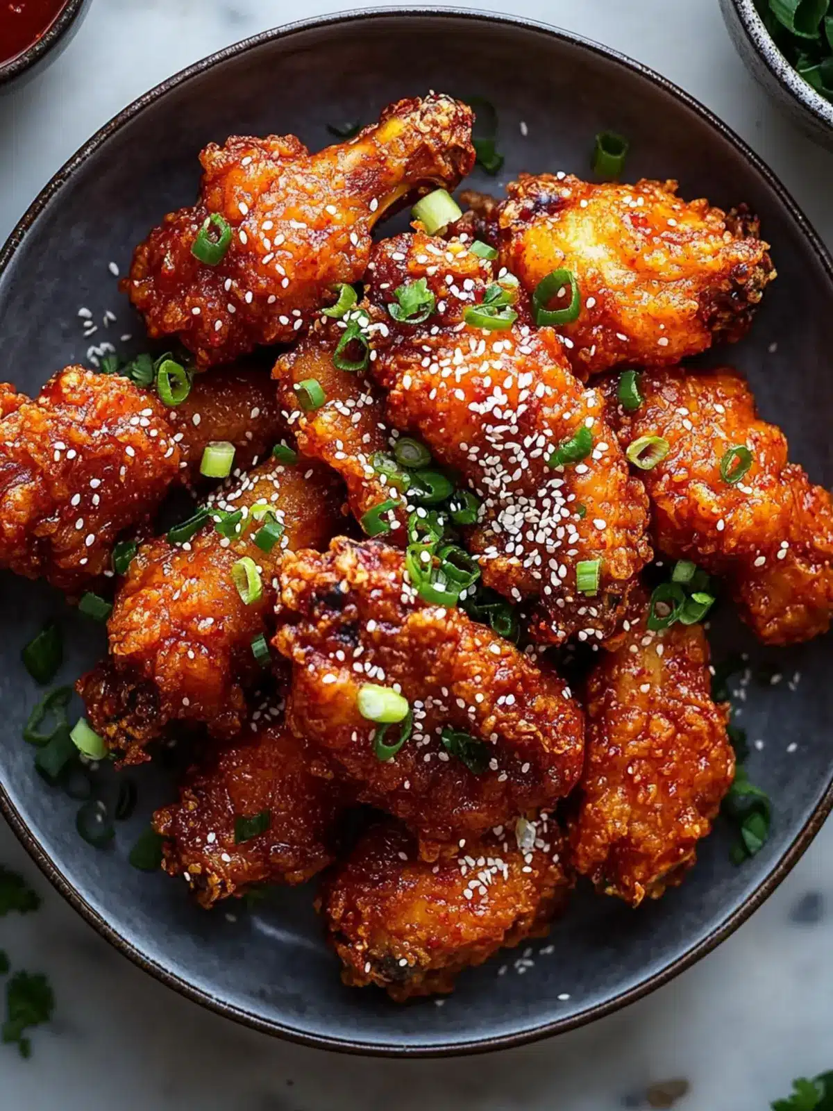 Crispy Korean Fried Chicken: Irresistibly Sweet & Spicy Delight 3 Korean Fried Chicken