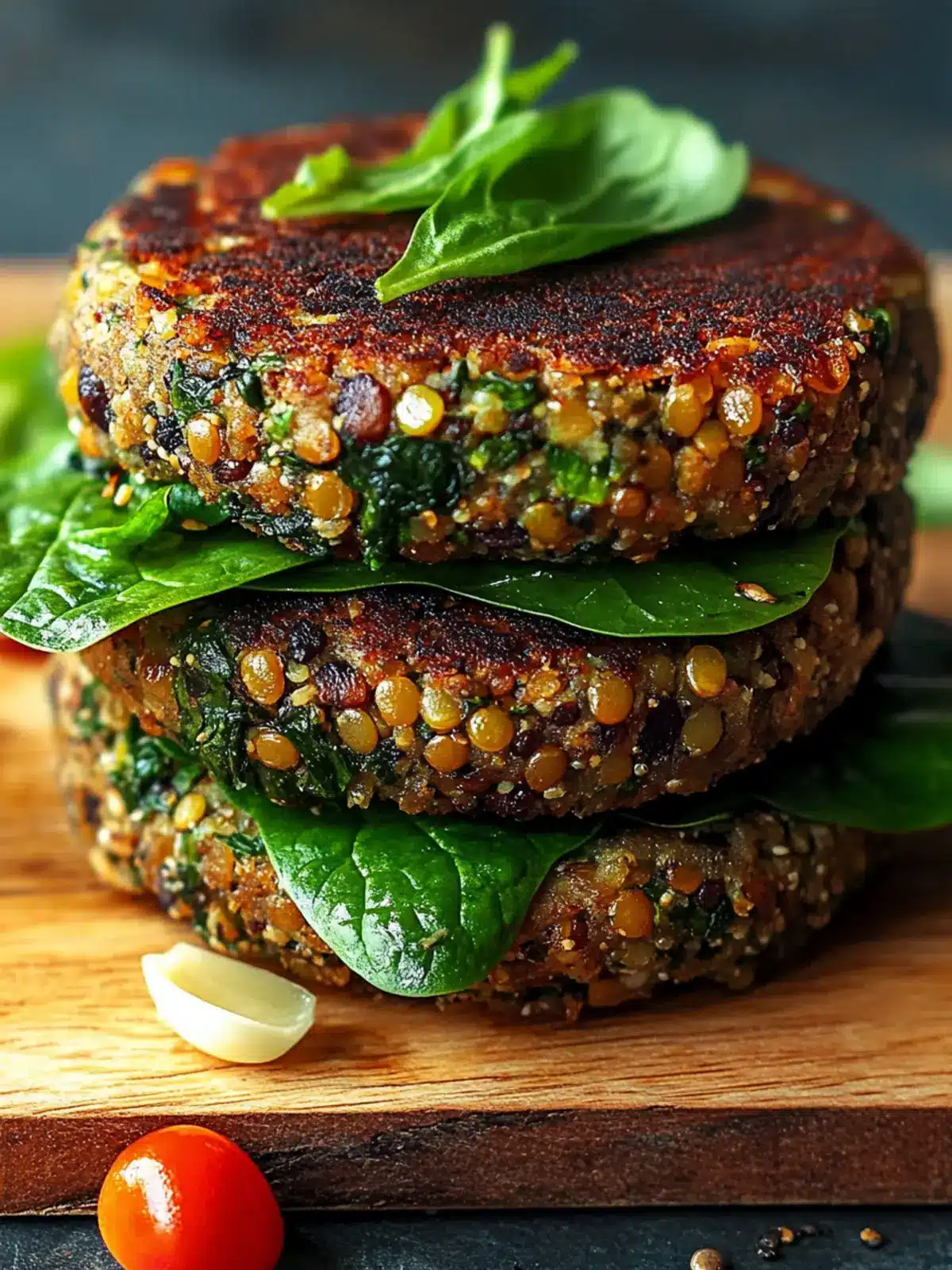 Delicious Spinach and Lentil Burgers for a Hearty Meal 3 Spinach and Lentil Burgers