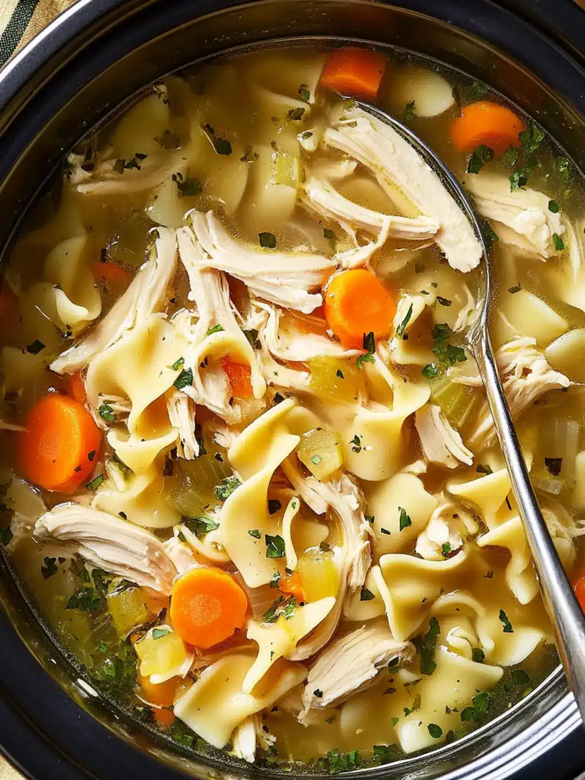 Hearty Crock-Pot Chicken Noodle Soup for Cozy Nights 3 Crock-Pot Chicken Noodle Soup