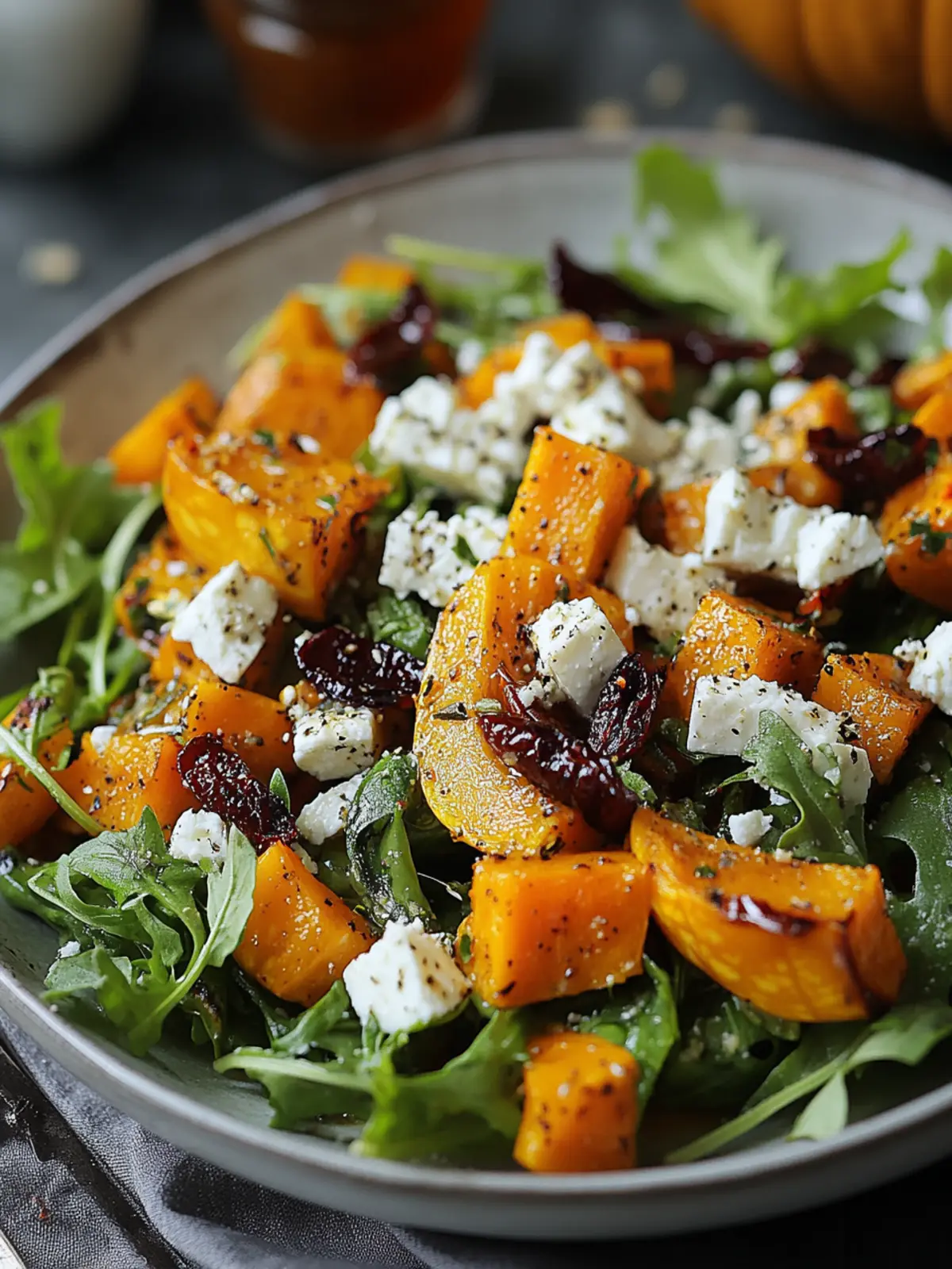 Roasted Pumpkin & Feta Salad for a Cozy Autumn Vibe 2 Roasted Pumpkin & Feta Salad