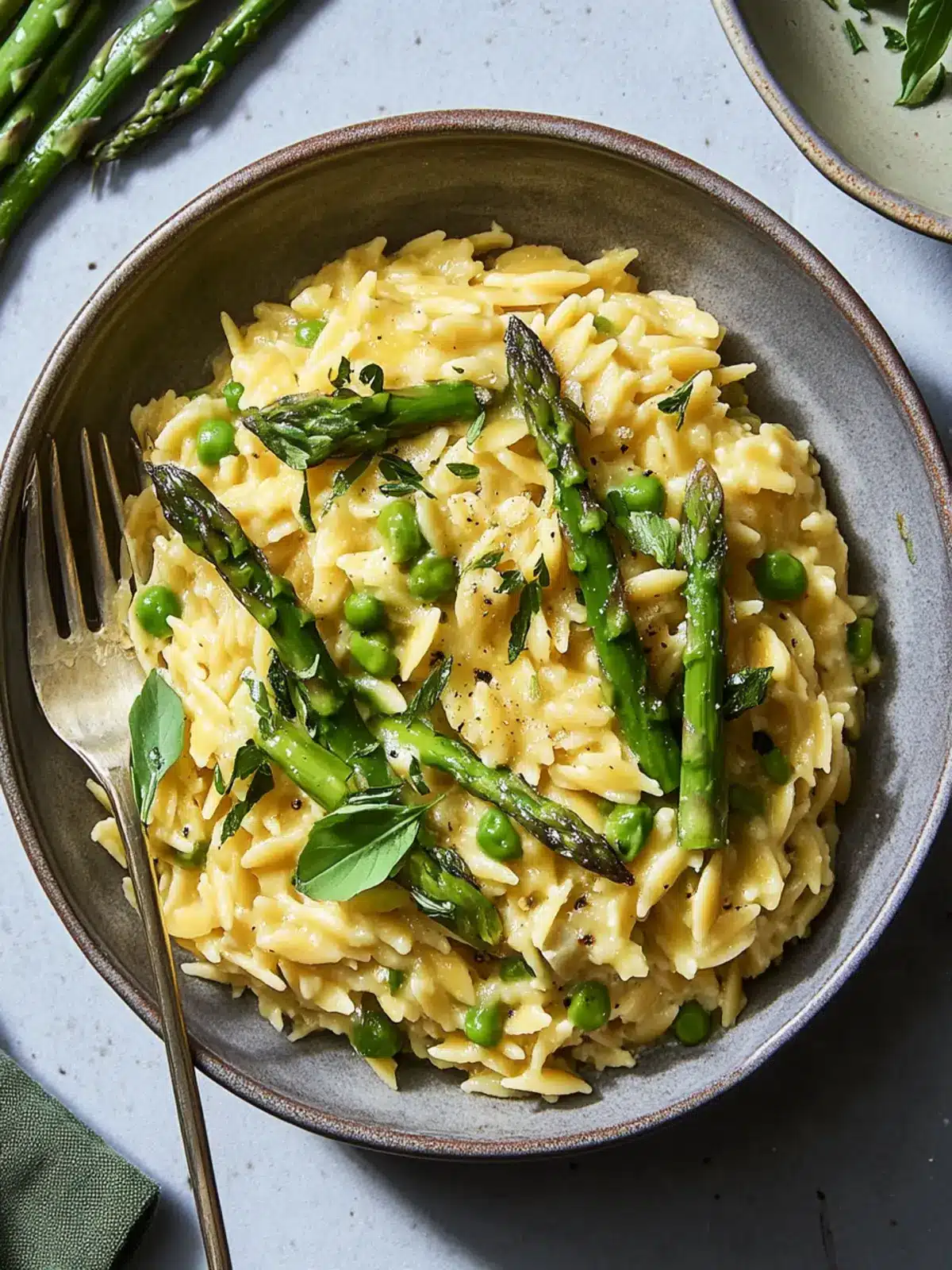 Cheesy Asparagus Orzotto: A Creamy Weeknight Delight 3 Cheesy Asparagus Orzotto