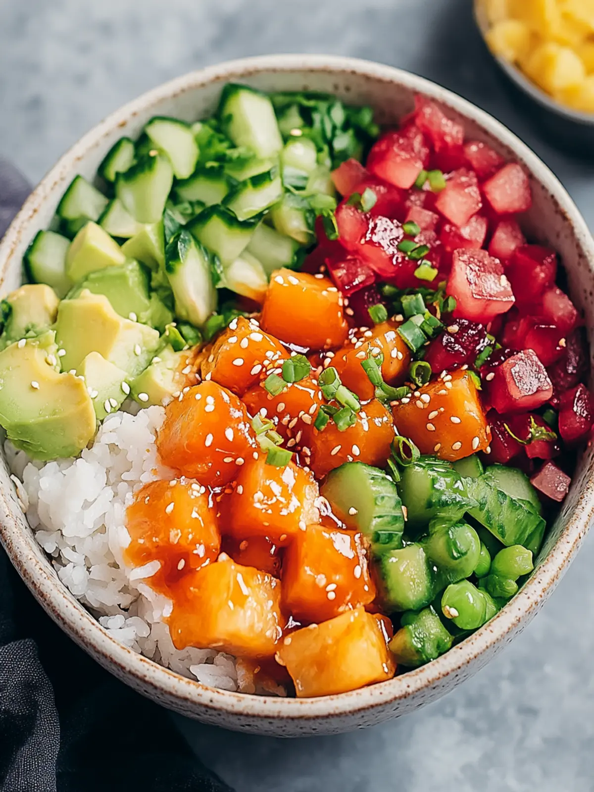 Customize Your Hawaiian Poke Bowl for a Fresh Feast at Home 2 Hawaiian Poke Bowl