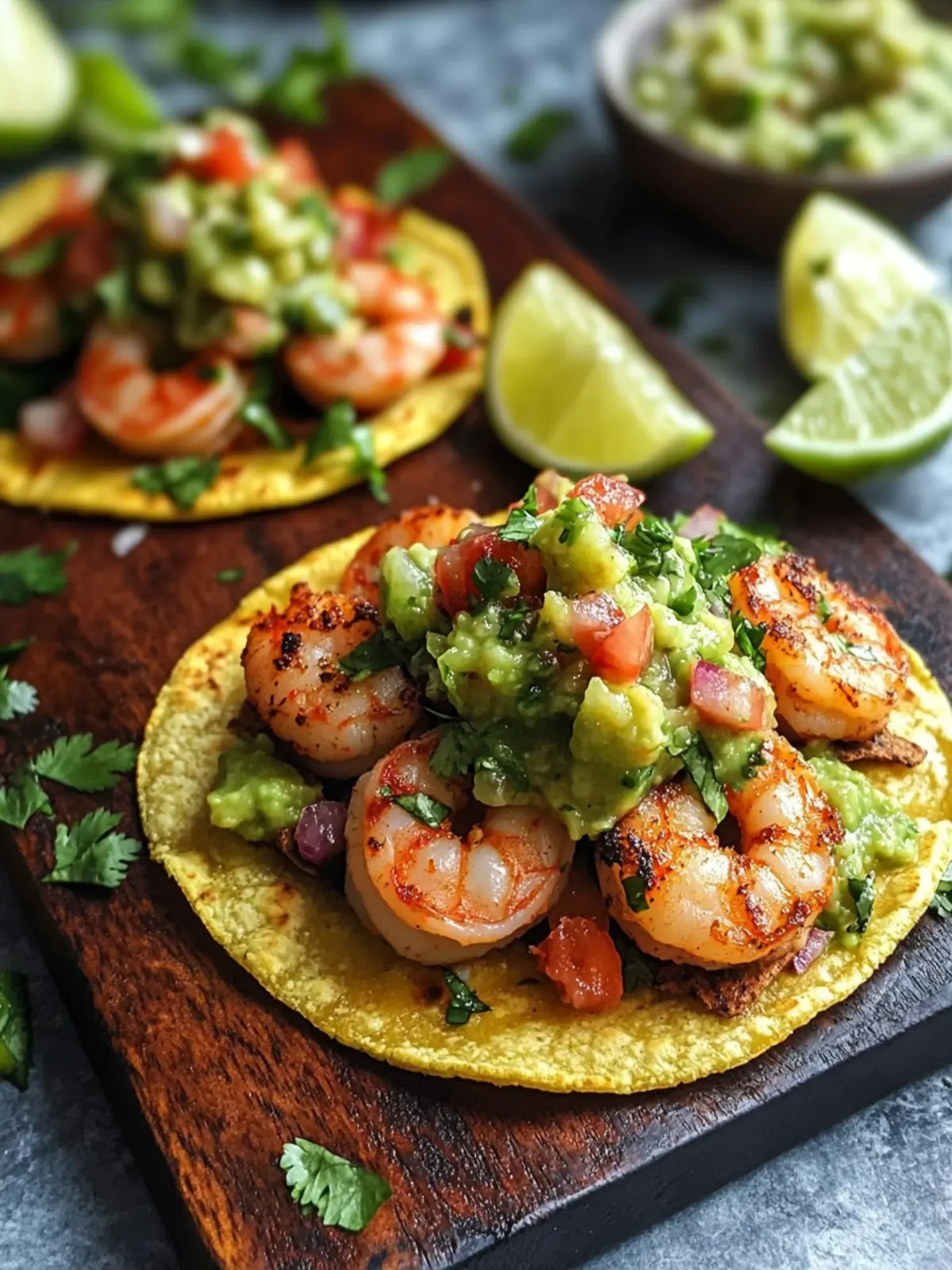 Zesty Shrimp Tostadas with Guac & Fresh Salsa Bliss 4 Shrimp Tostadas with Guac & Fresh Salsa