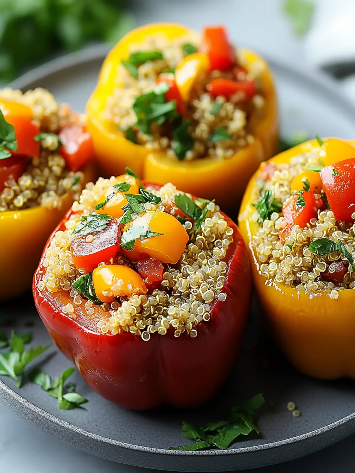 Mediterranean Quinoa Stuffed Peppers: Flavorful & Guilt-Free Delight 3 Mediterranean Quinoa Stuffed Peppers