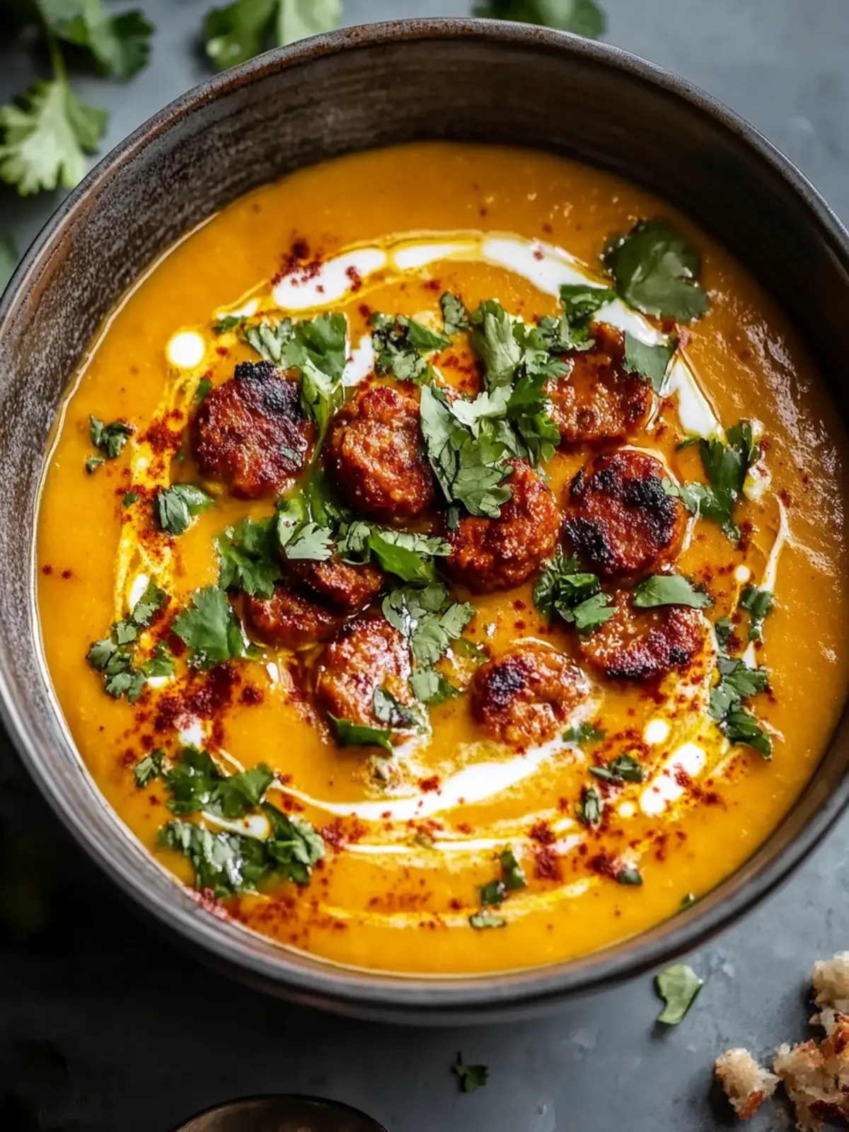 Spicy Chorizo Pumpkin Soup That Warms Your Soul 2 Spicy Chorizo Pumpkin Soup